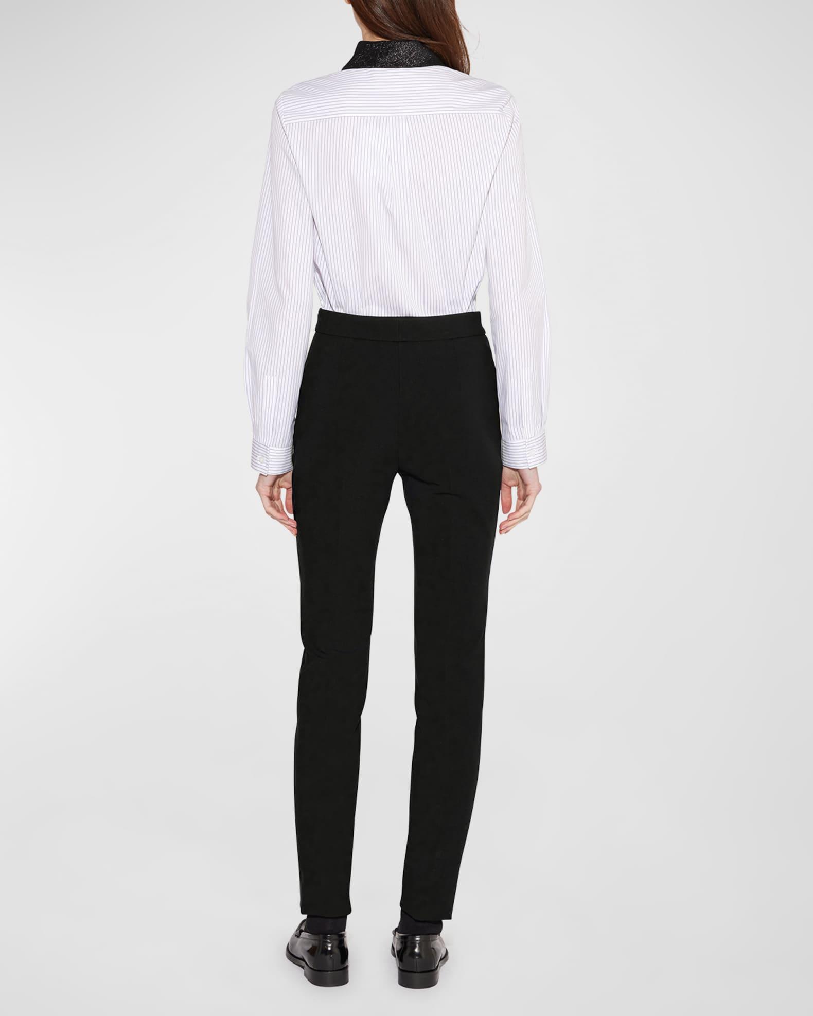 Cortina Cropped Skinny Pintuck Trousers Product Image