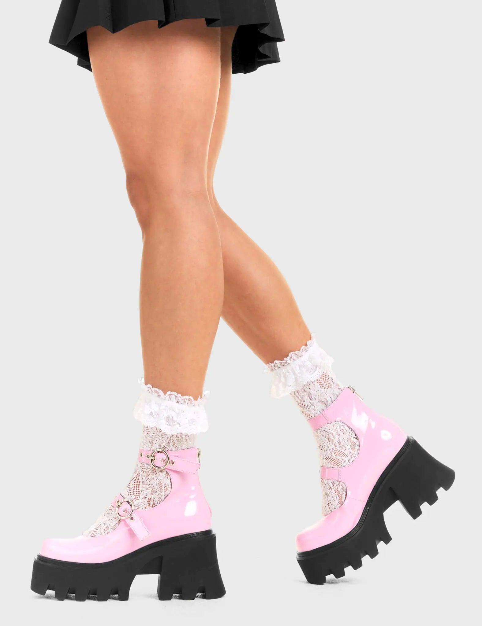 Slow Jamz Chunky Platform Ankle Boots Product Image