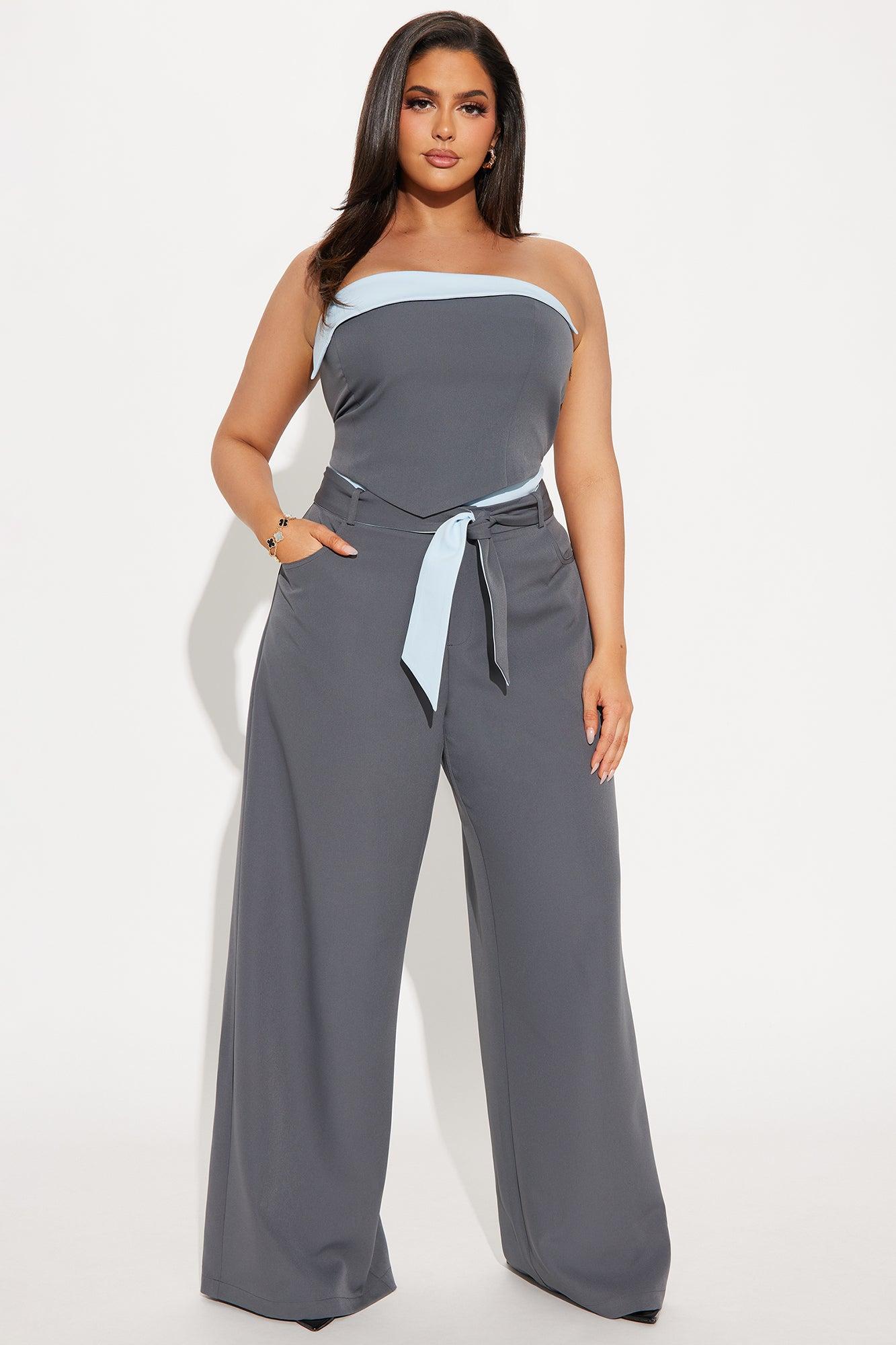 Personality Hire Pant Set - Grey/combo Product Image