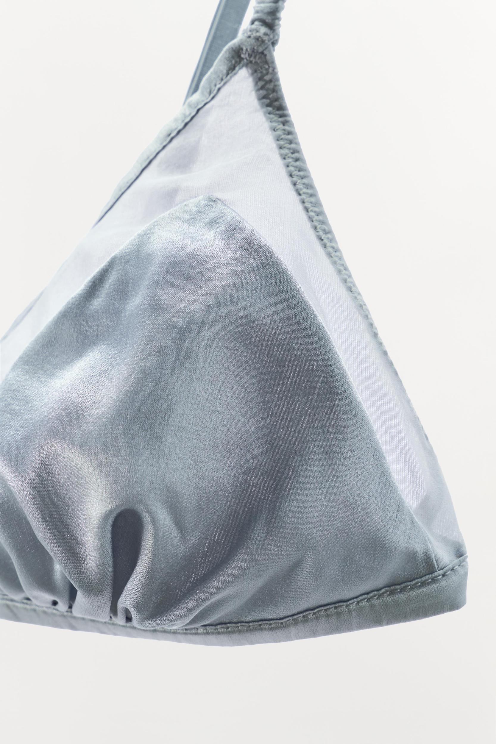 SILK TRIANGLE BRALETTE Product Image