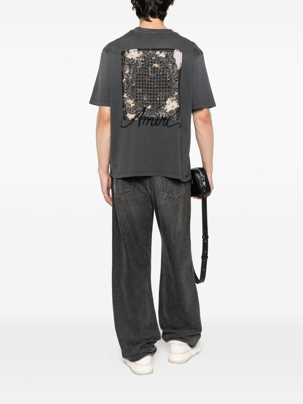 embroidered cotton T-shirt Product Image