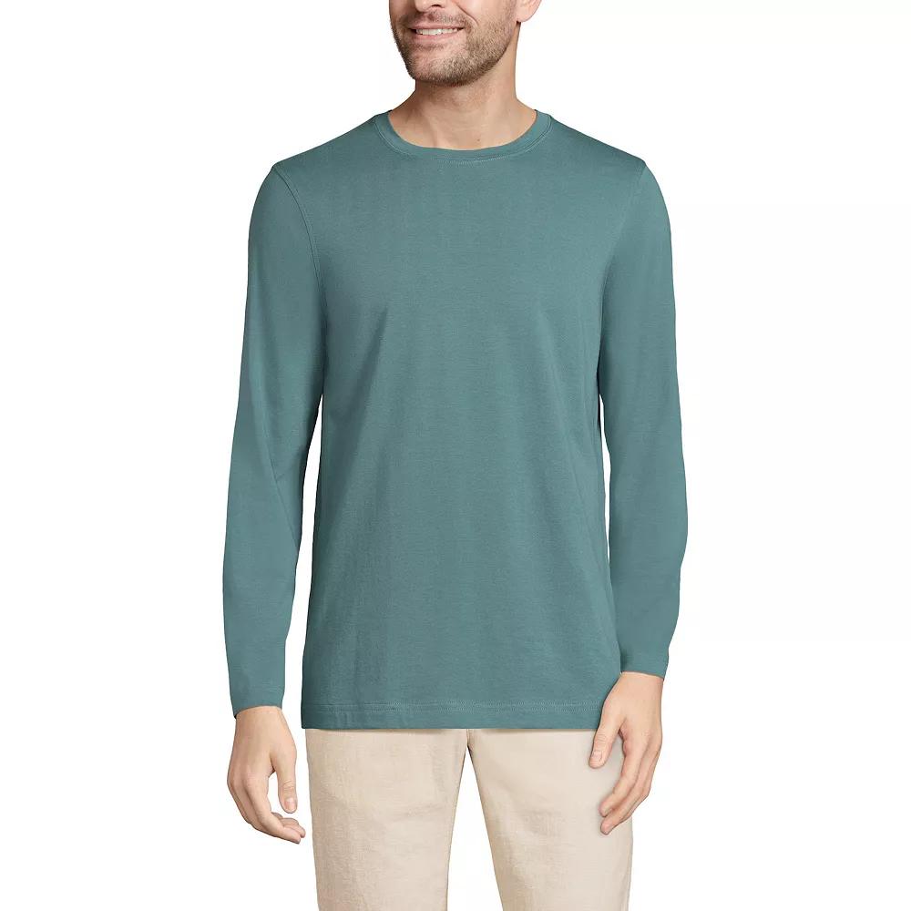 Big & Tall Lands' End Supima Crewneck Tee, Men's,  Product Image