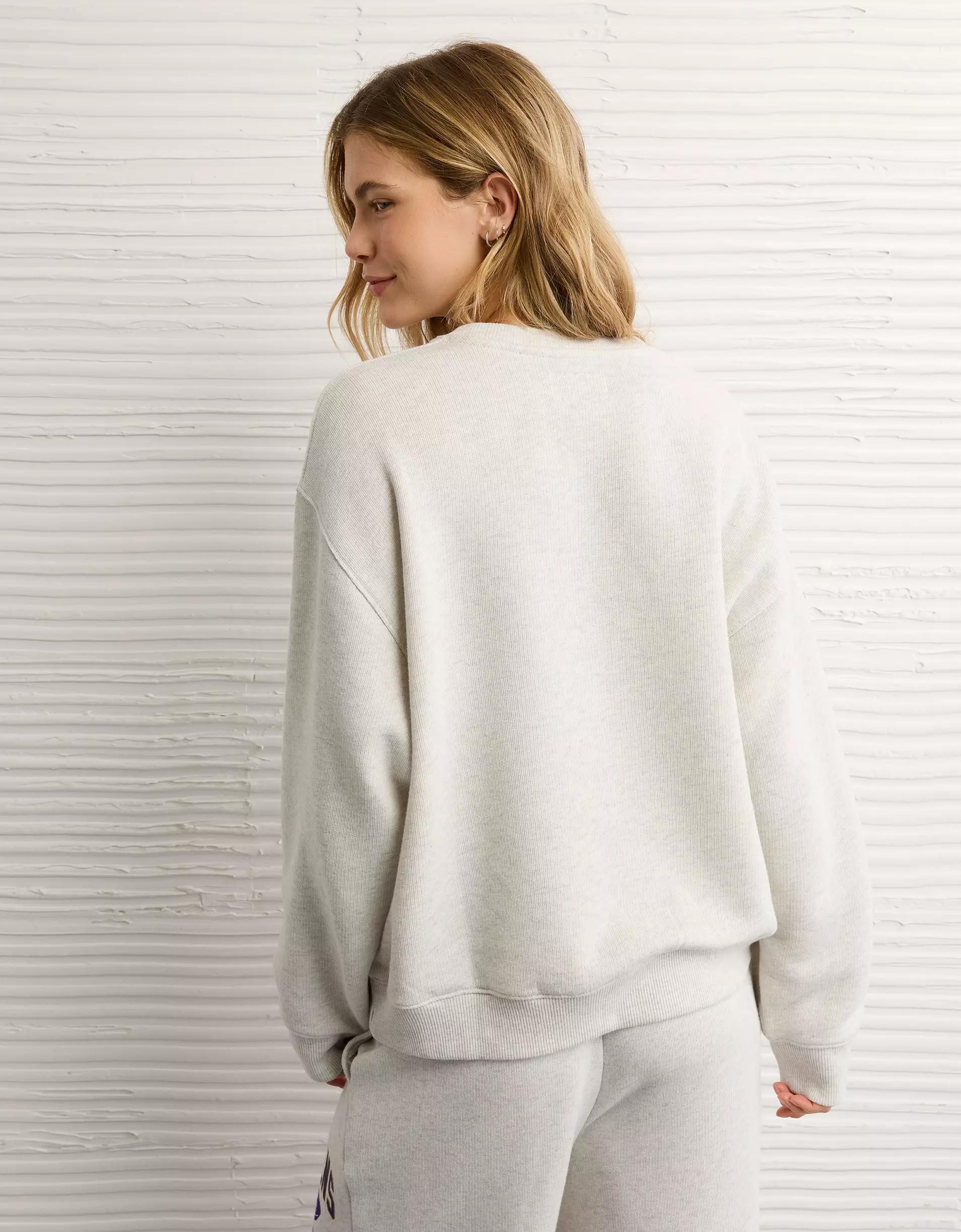 AE NFL Baltimore Ravens Graphic Relaxed Fit Sweatshirt Product Image