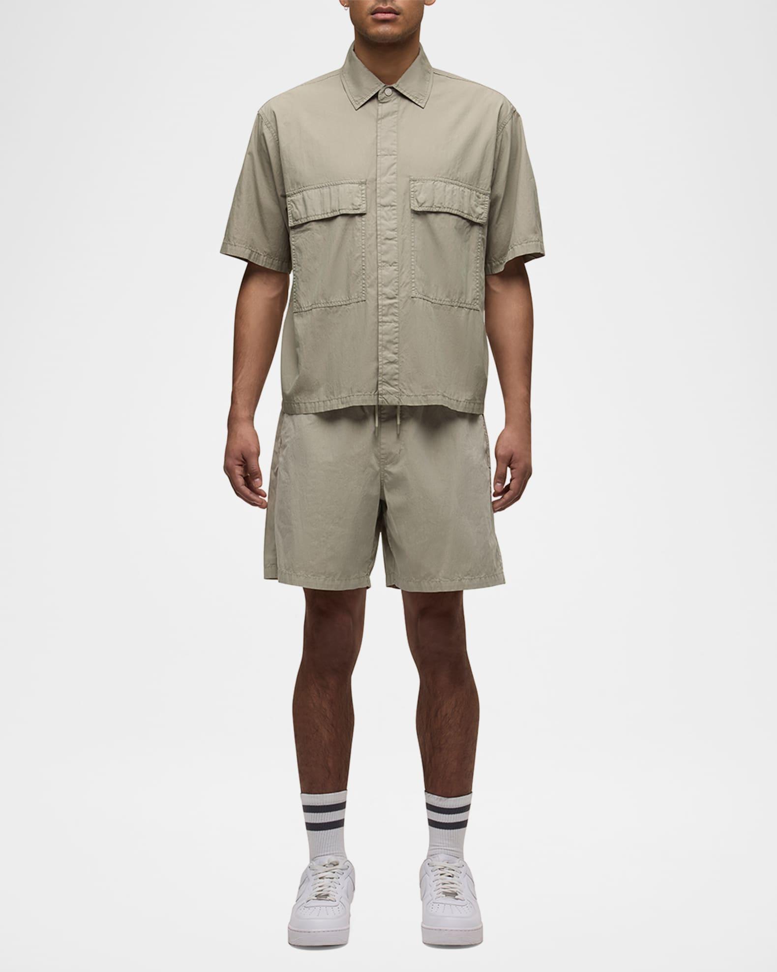 Men's Cotton-Blend Utility Shirt Product Image