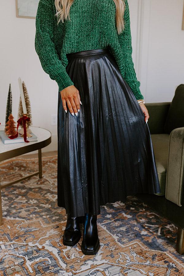 One Way Ticket Faux Leather Skirt Product Image