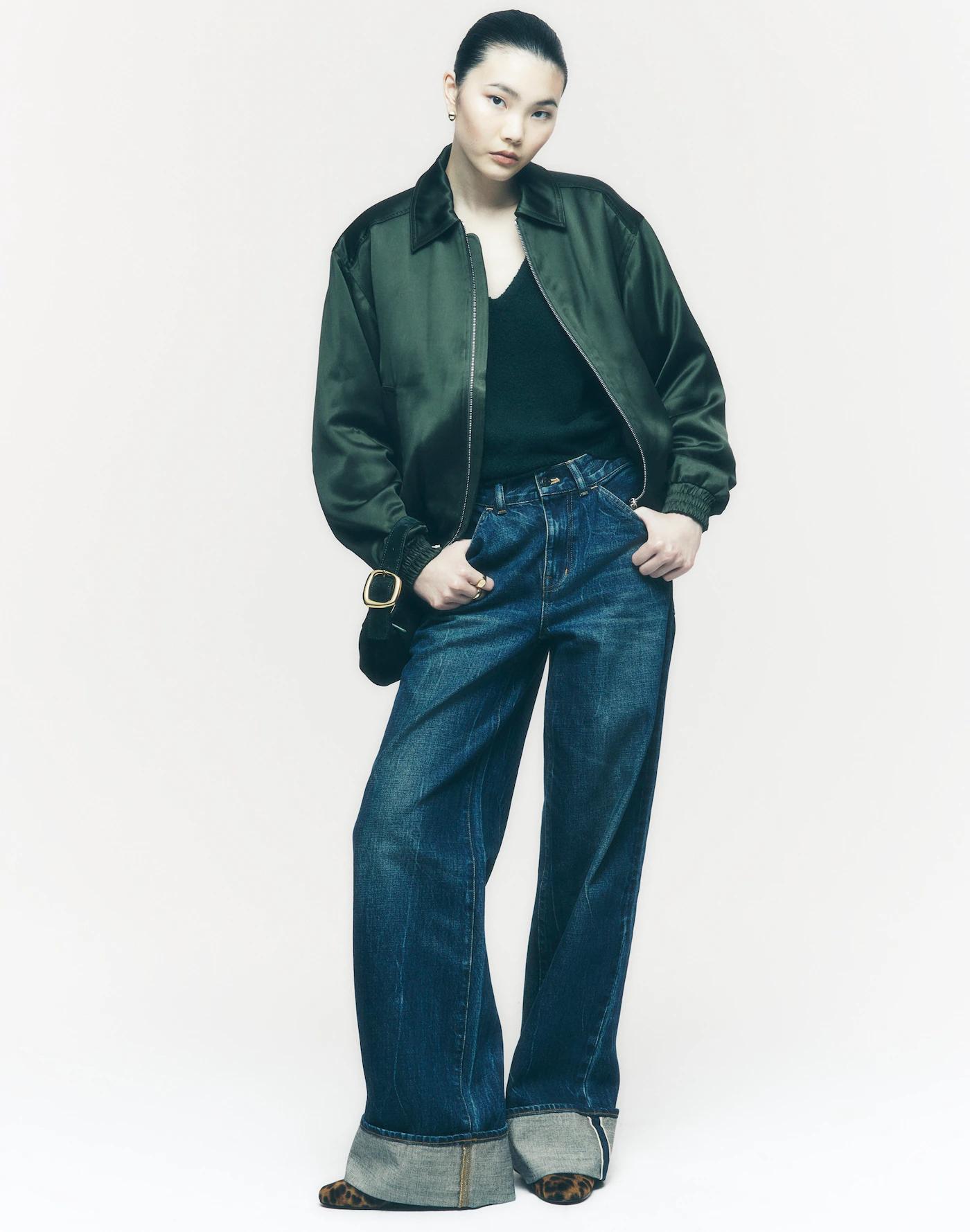Madewell x Kaihara Denim Superwide-Leg Jeans in Karney Wash Product Image