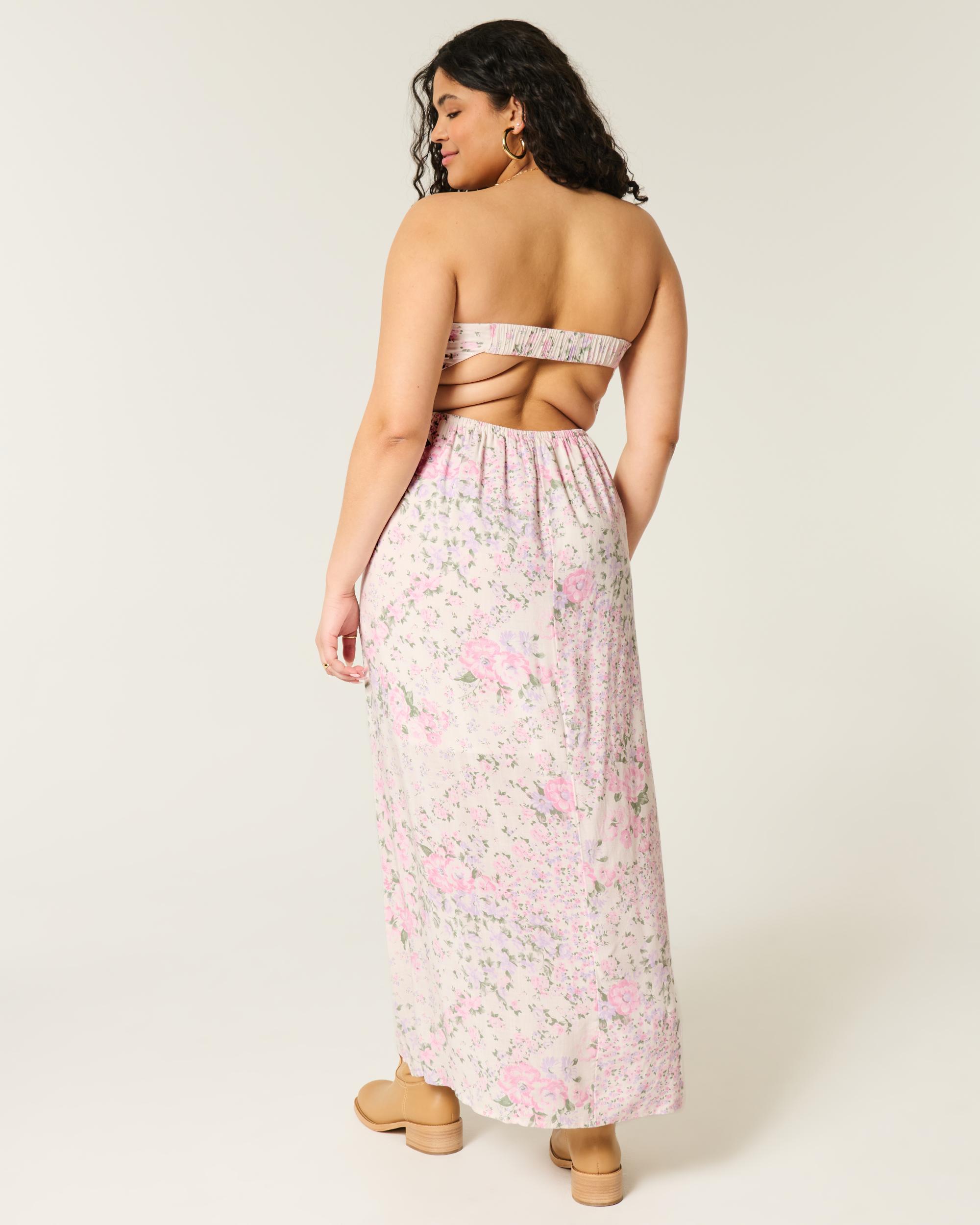 Strapless Twist Bust Maxi Dress Product Image