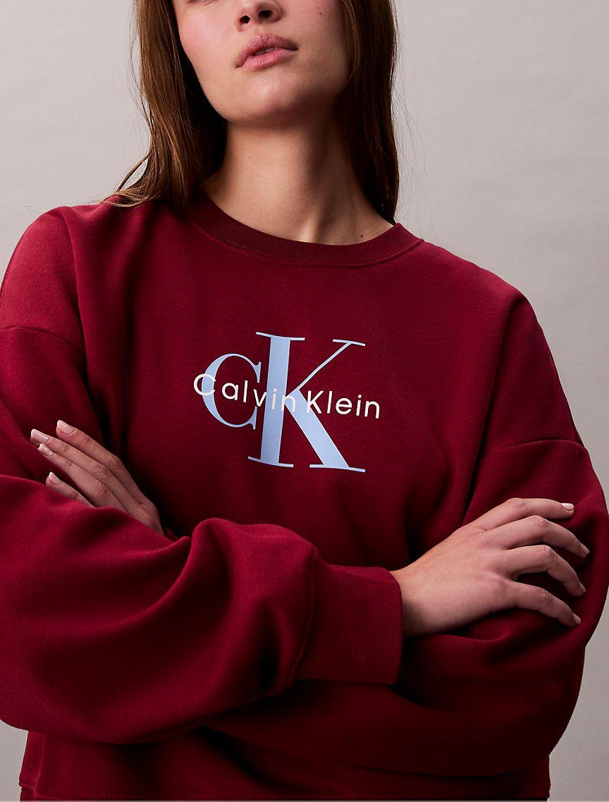 Monogram Logo Fleece Relaxed Sweatshirt Product Image
