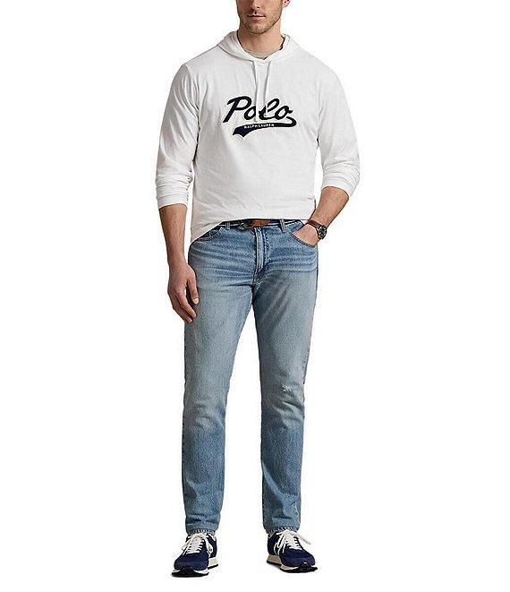 Polo Ralph Lauren Big & Tall Logo Jersey Long Sleeve Hooded T-Shirt Product Image