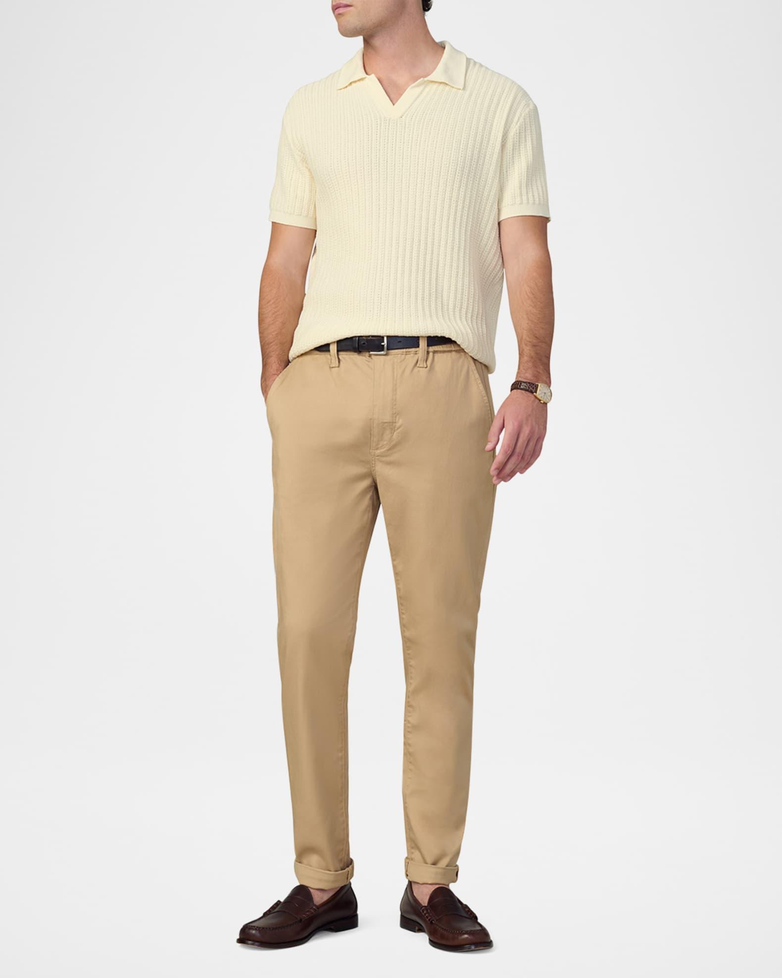 Men's Textured Polo Sweater Product Image