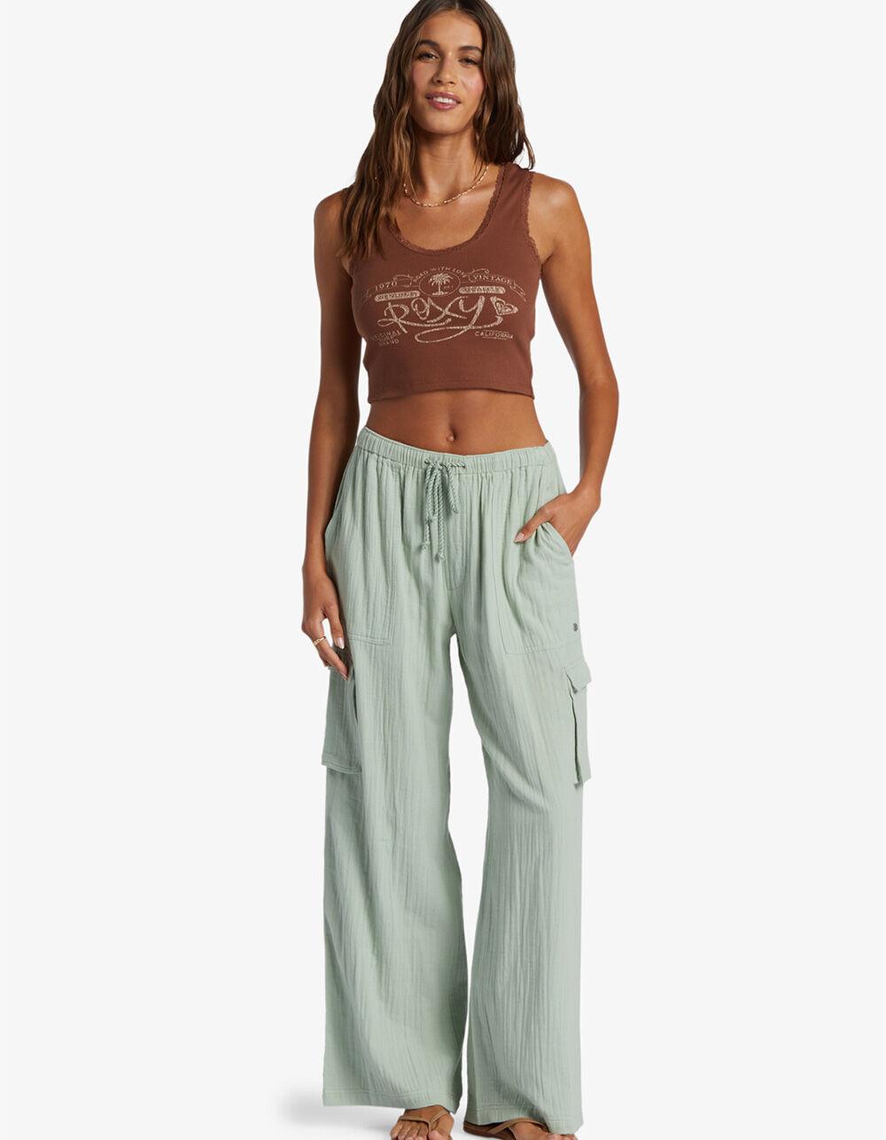 ROXY Vintage Lace Womens Tank Top - BROWN Product Image