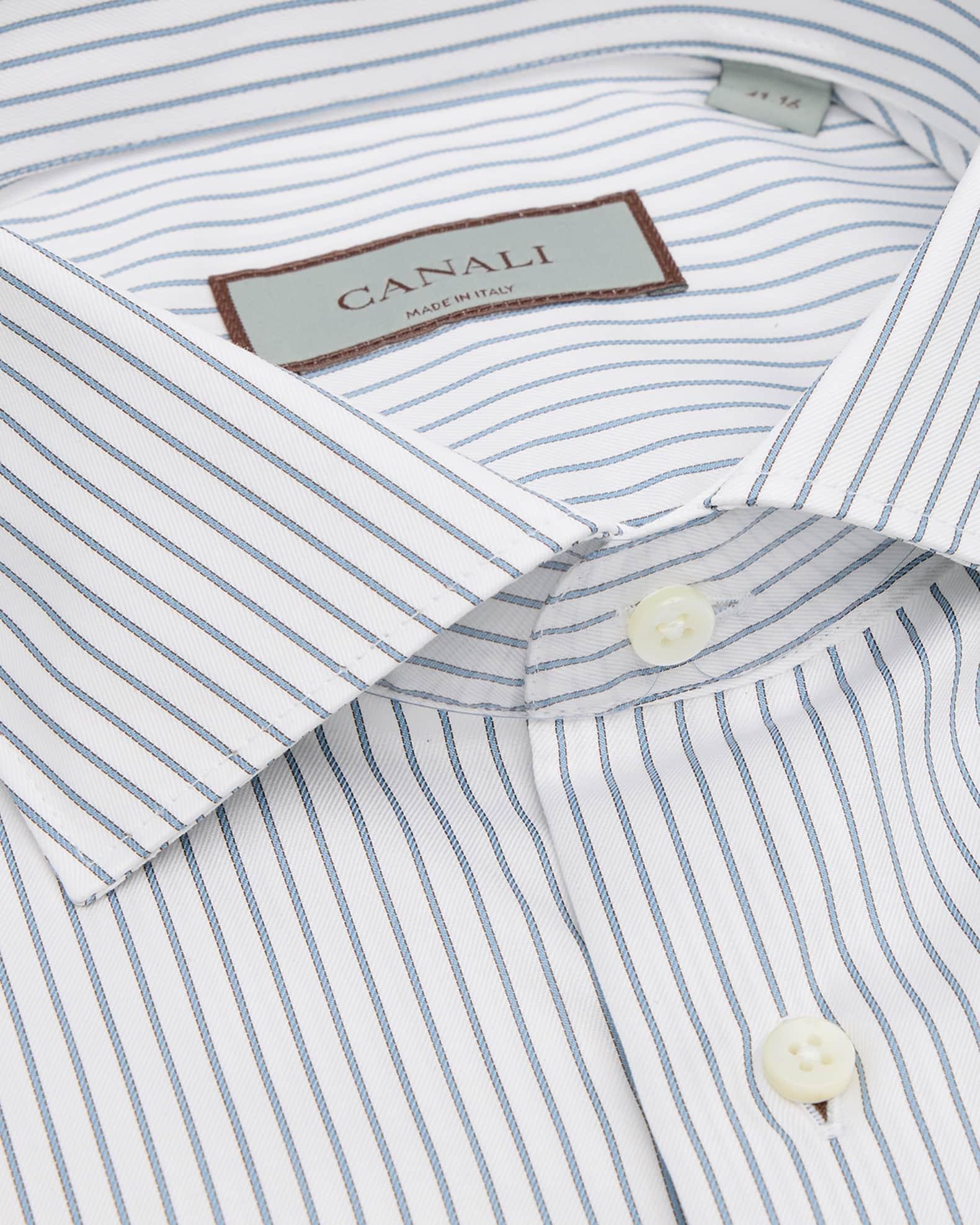 Men's Cotton Narrow Stripe Dress Shirt Product Image