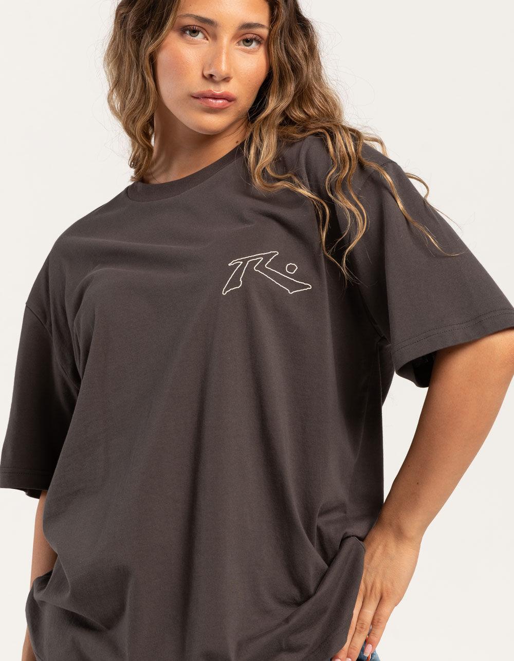 RUSTY Zone In Womens Boyfriend Tee - BLACK Product Image