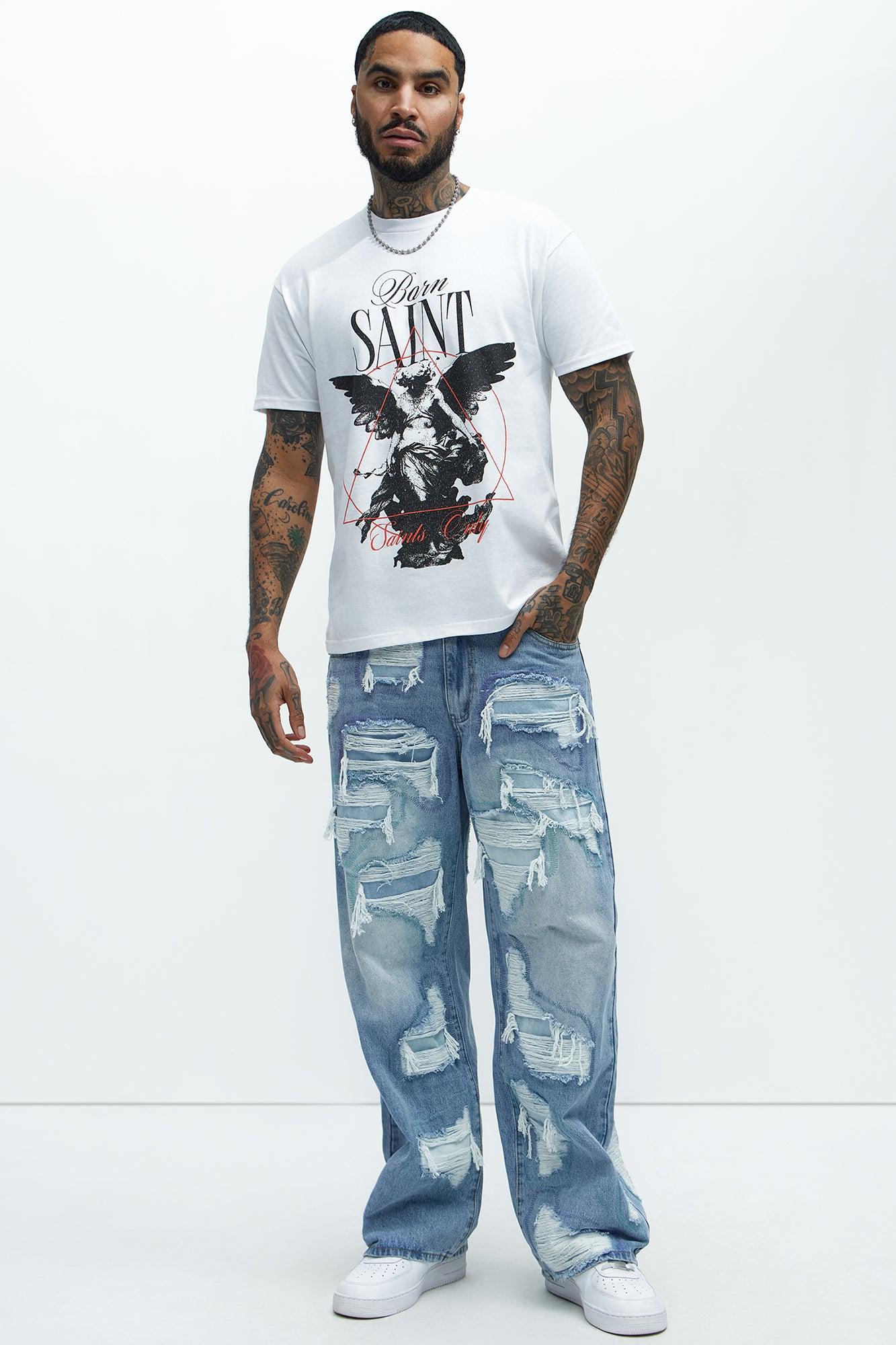 Born Saint Short Sleeve Tee - White Product Image