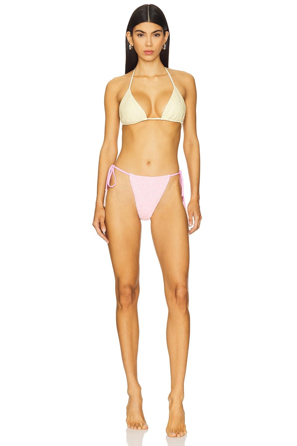 Nixie Color Block Bikini Top Oceanus Product Image