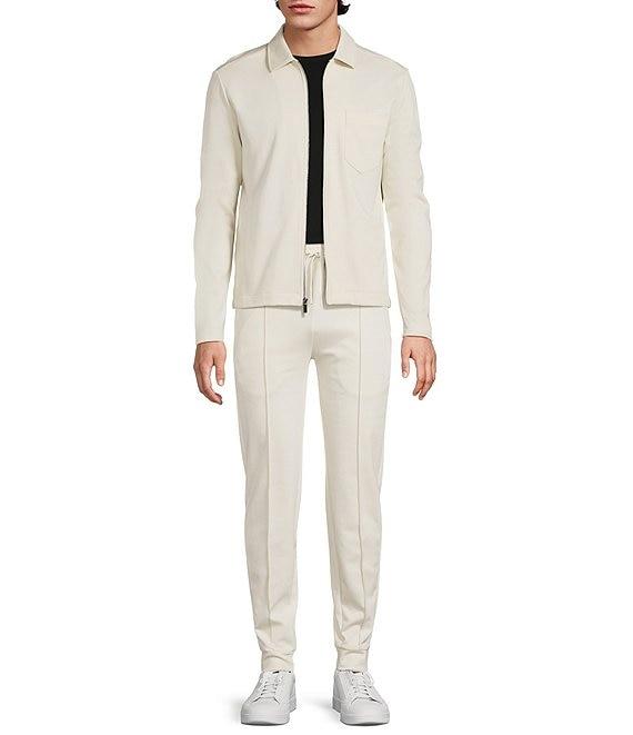 Murano Liquid Luxury Lucas Fit Solid Pintuck Jogger Pants Product Image