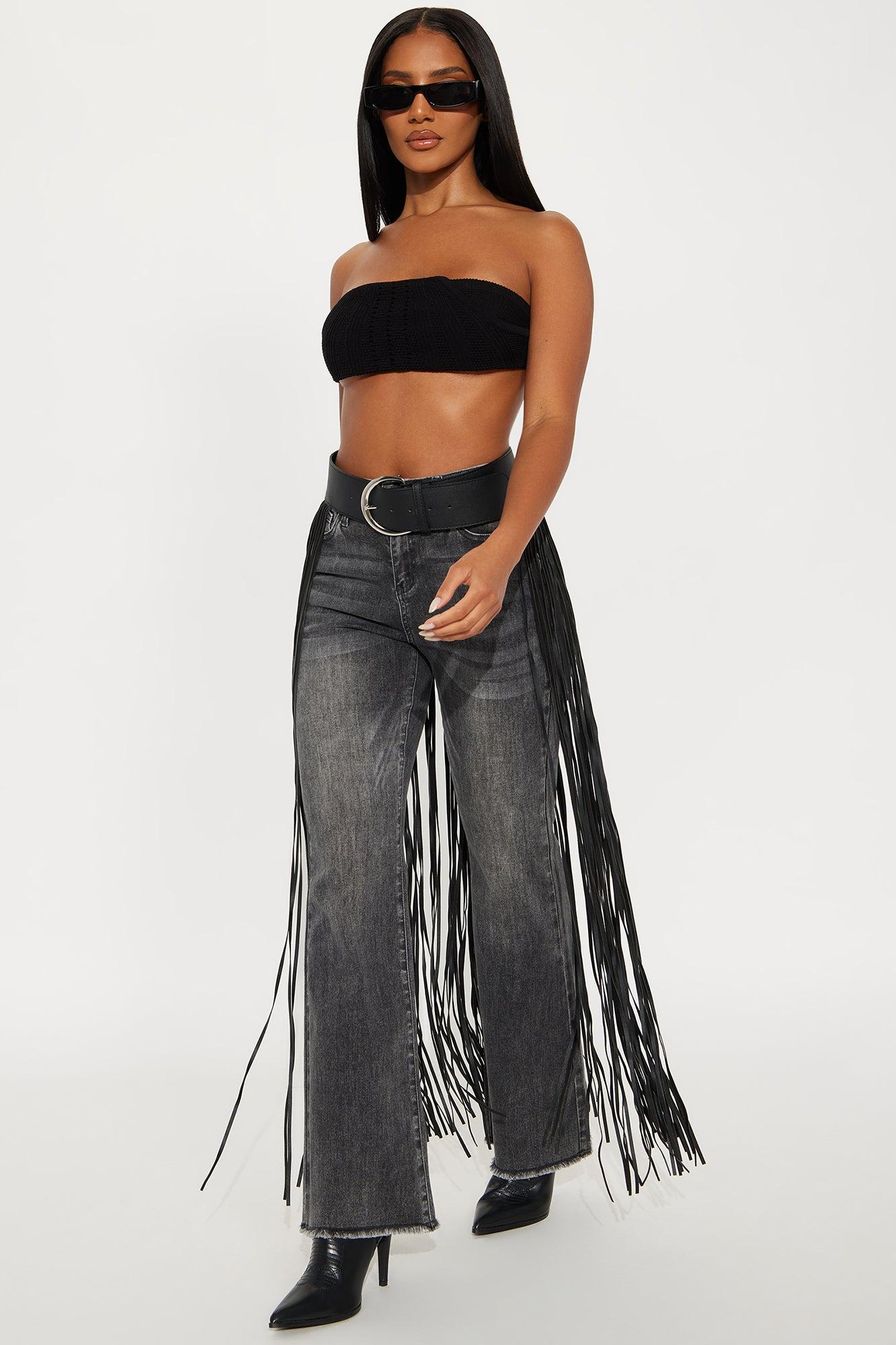 All That Fringe Belt - Black Female Product Image