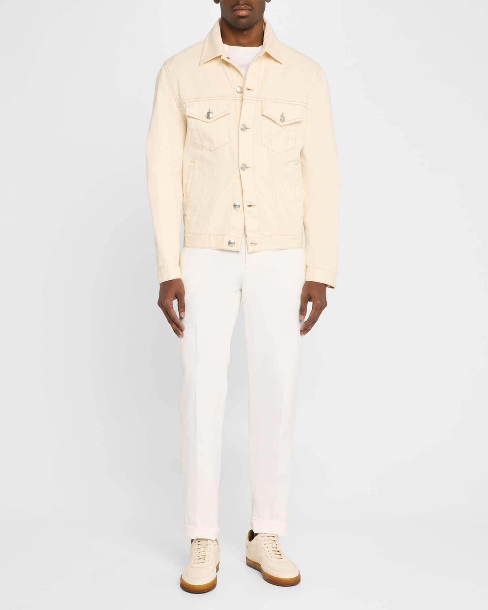 Men's Dyed Denim Trucker Jacket Product Image