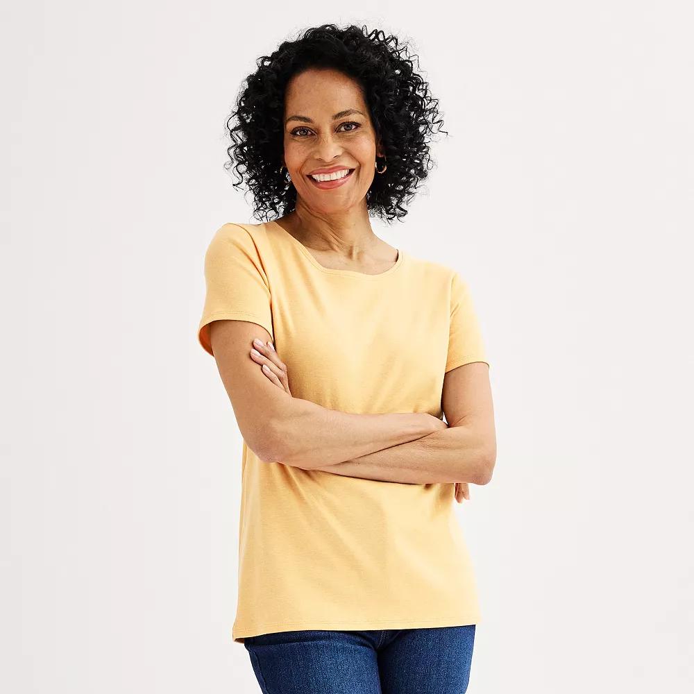 Women's Croft & Barrow® Essential Crewneck Tee,  Product Image