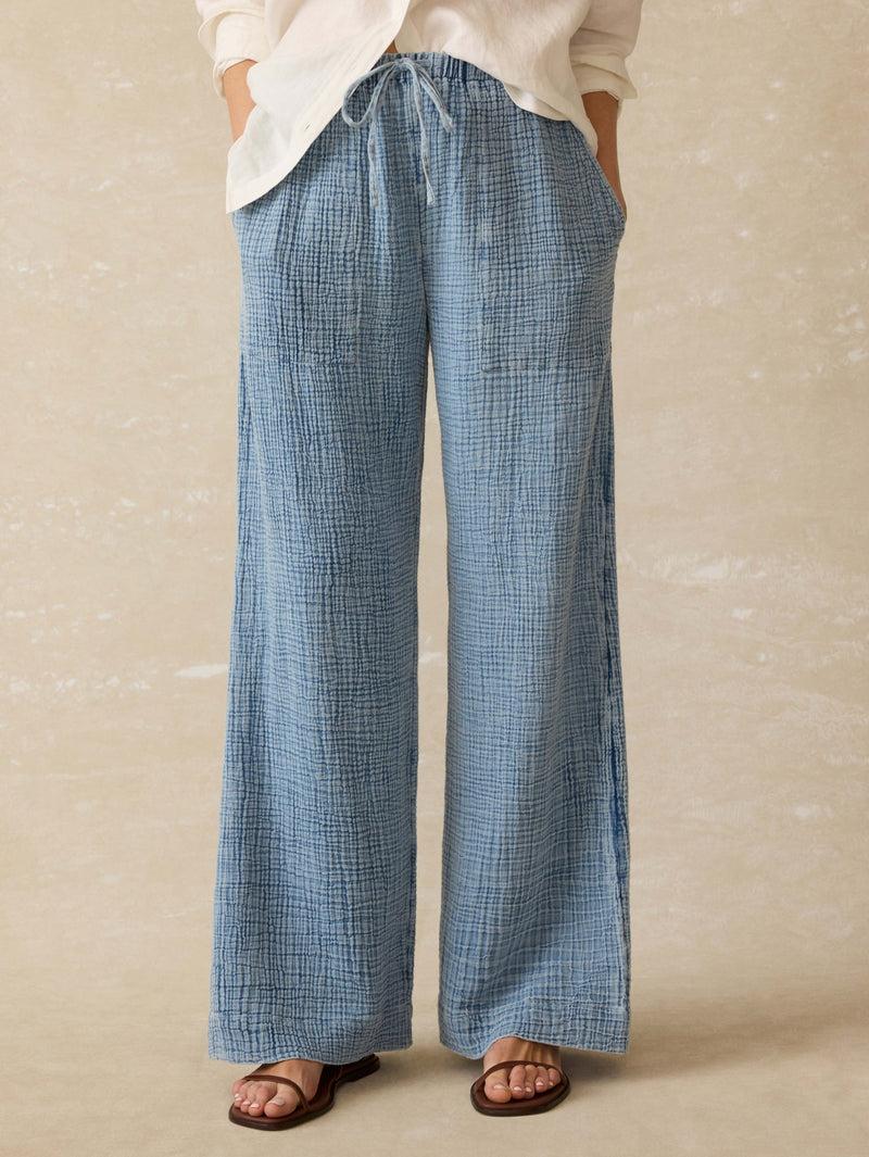 Laidback Gauze Pant - Light Indigo Wash Product Image