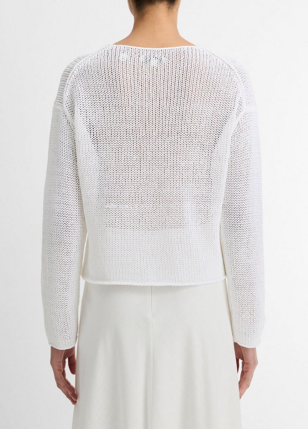 Italian Coated Cotton-Blend Sweater Product Image