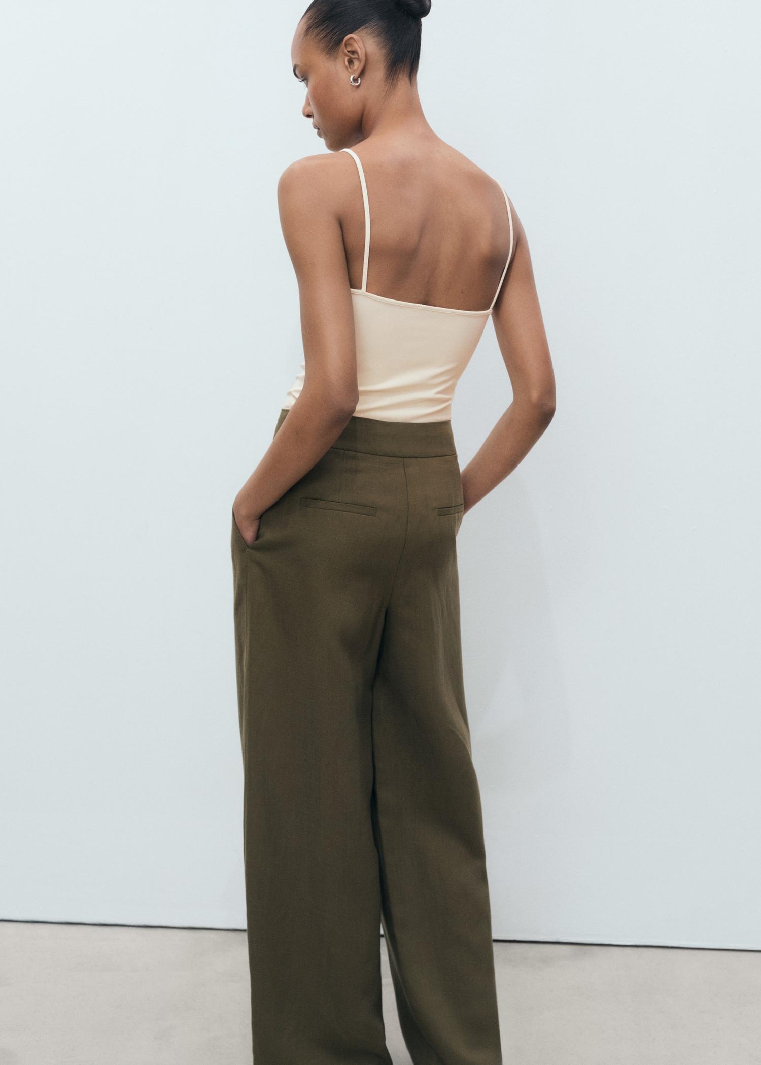 Spaghetti strap top - Women | MANGO USA Product Image