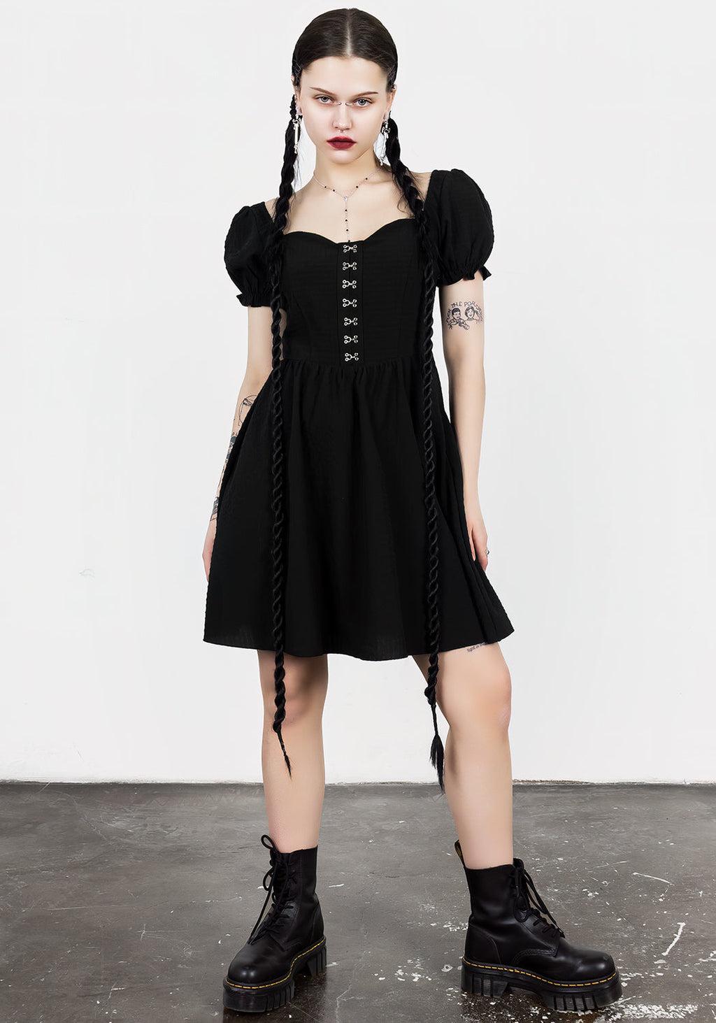 Mortem Ruffle Mini Dress Product Image