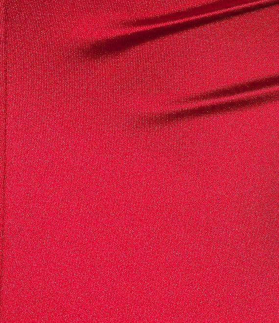 Honey and Rosie Spaghetti Strap Surplus A-Symmetric Wrap Dress Product Image