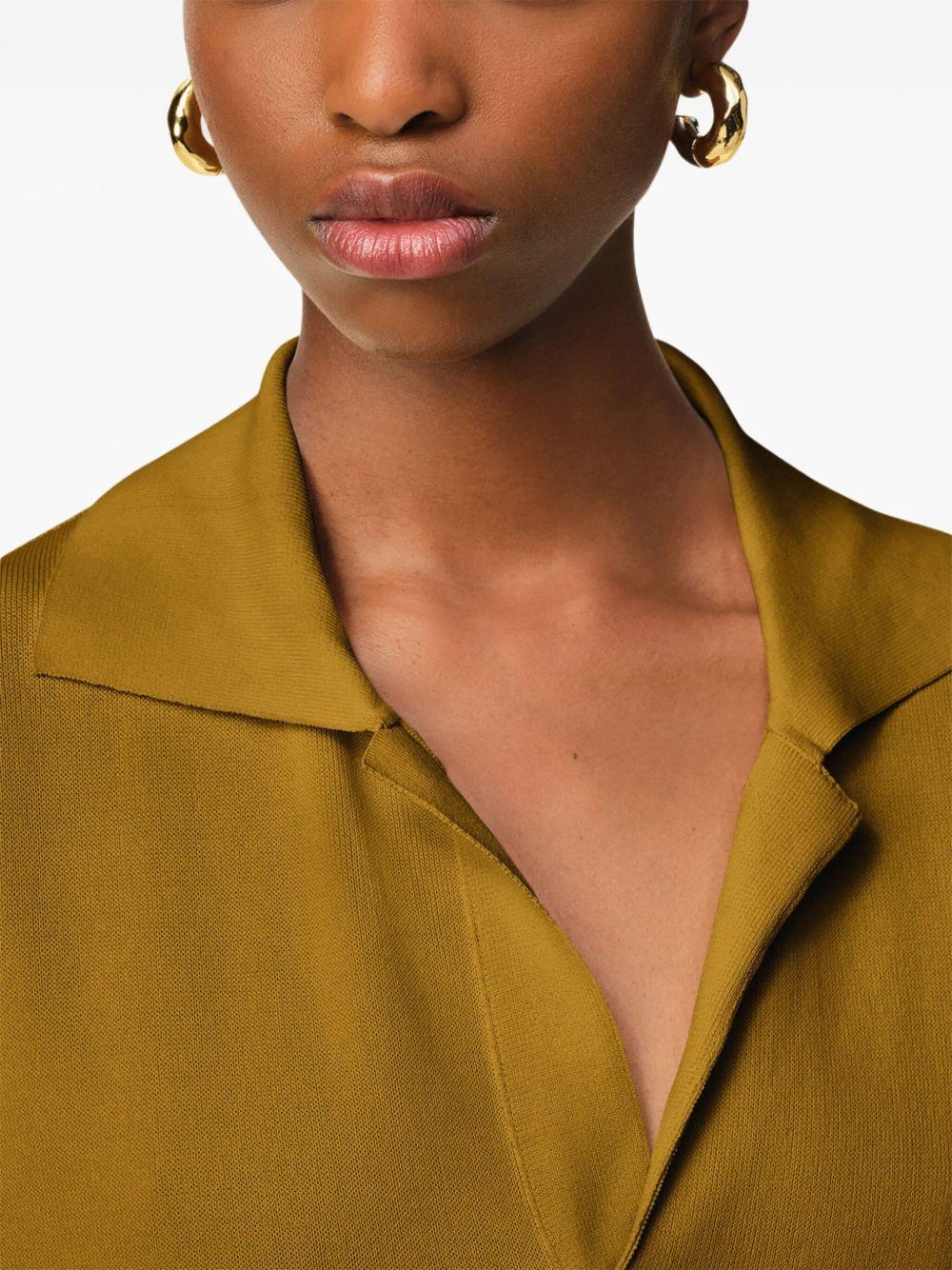 fine-knit polo shirt Product Image