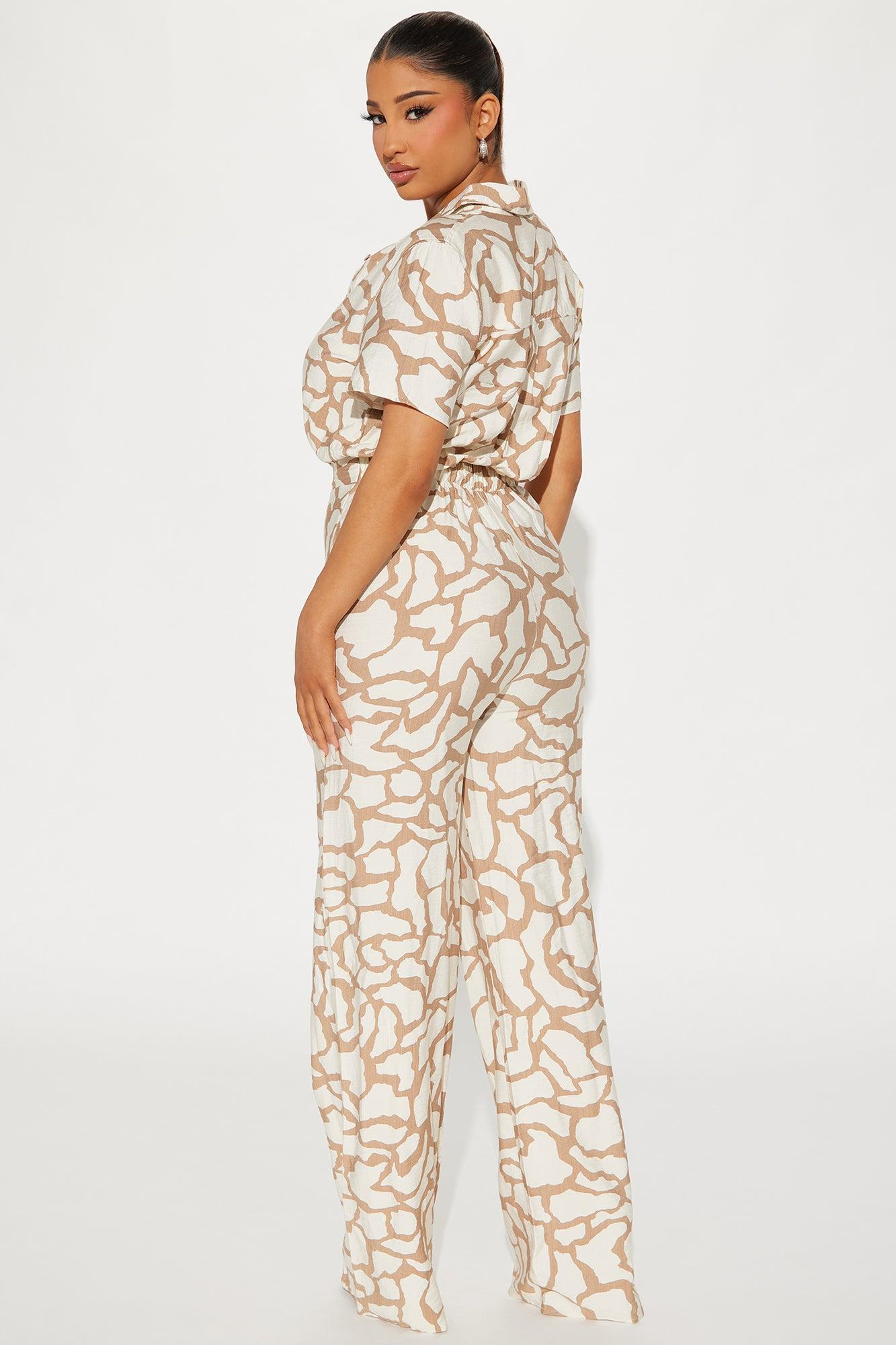 Leila Jumpsuit - Taupe Product Image