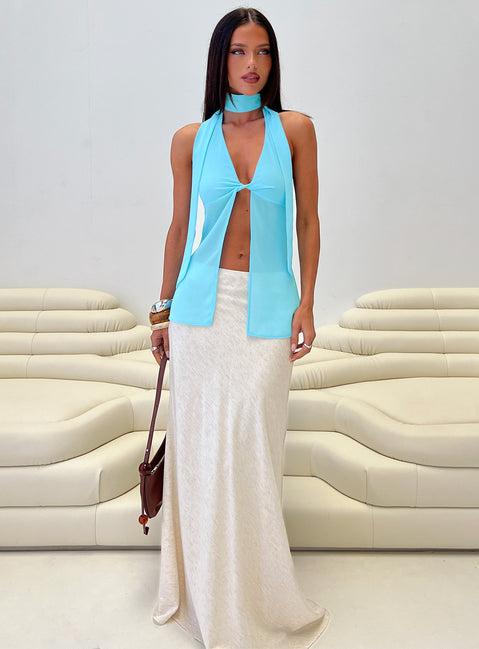 Scarface Tie Top Blue Product Image