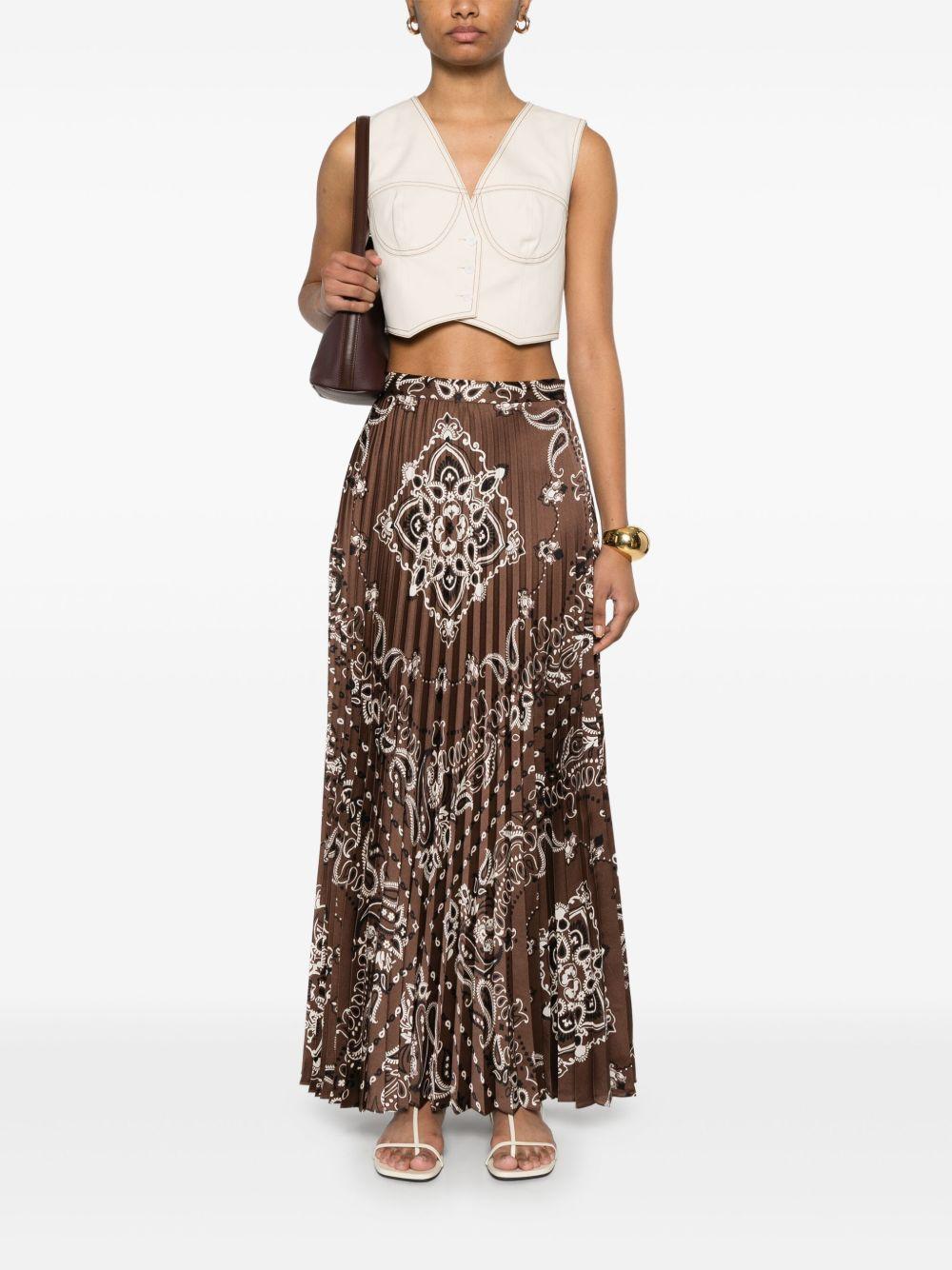 pleated maxi skirt Product Image