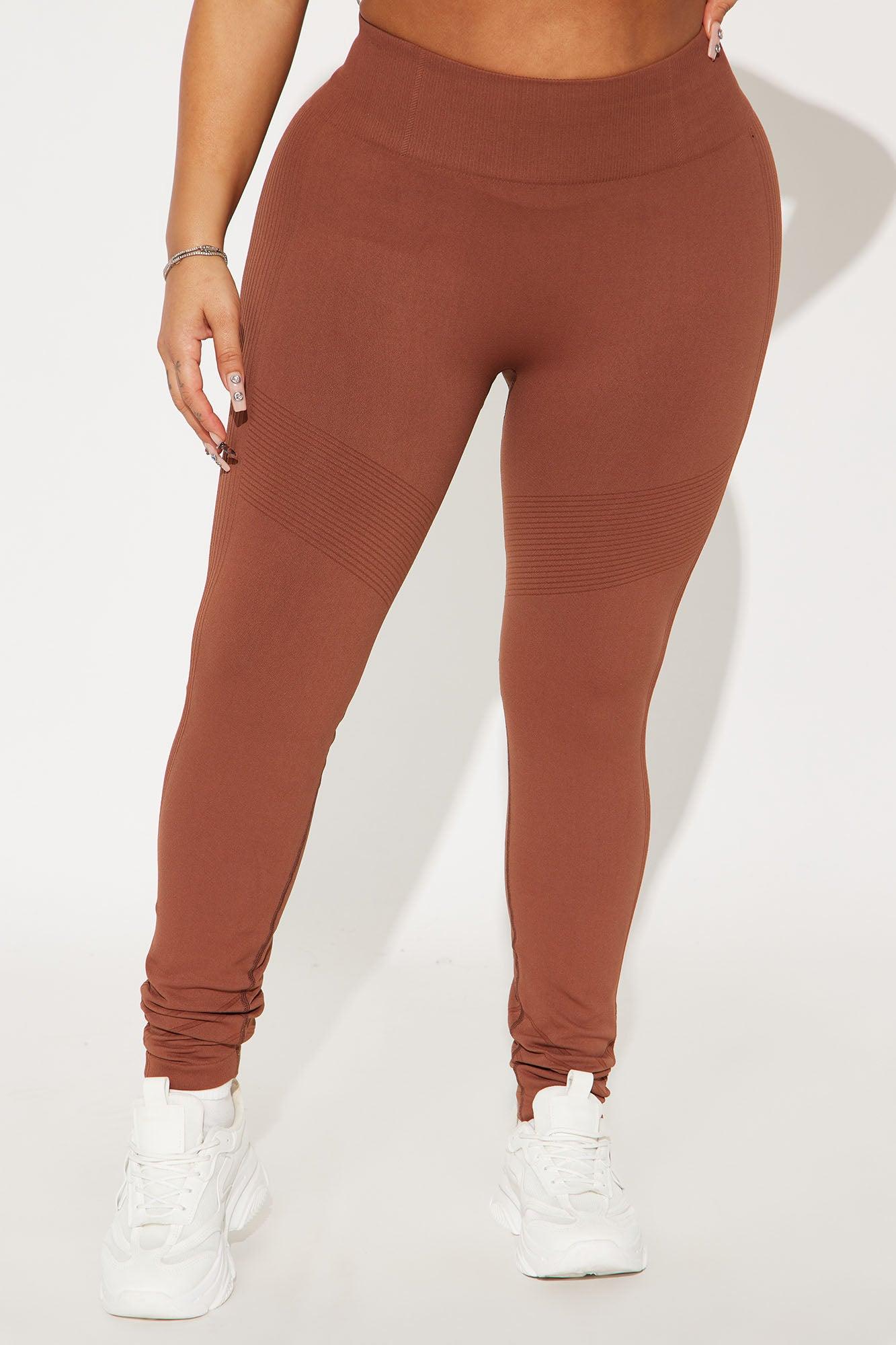 Good Stretch Seamless Active Legging - Mocha Product Image