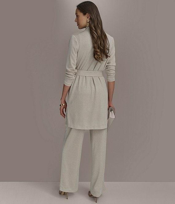 Donna Karan Long Sleeve Belted Knit Jacket Product Image