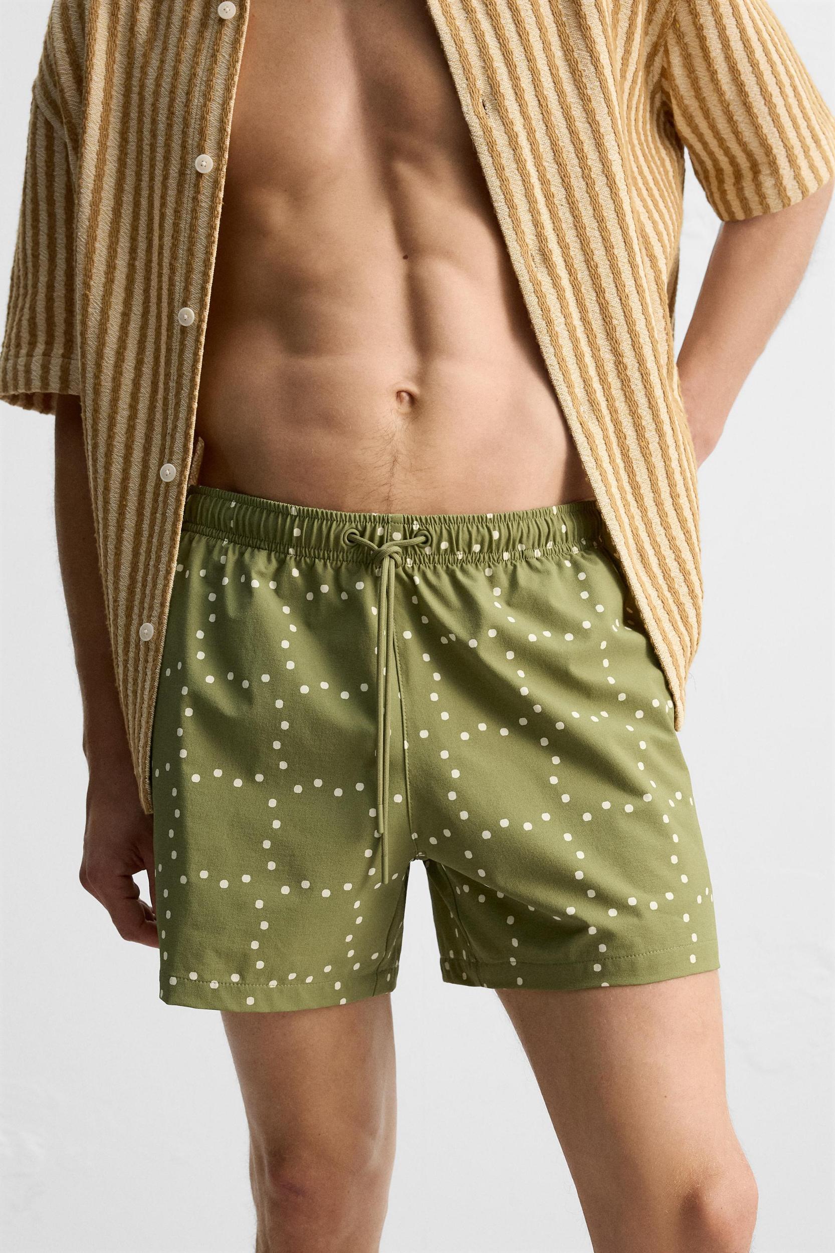 ABSTRACT PRINT MID-LENGTH SWIMSUIT Product Image