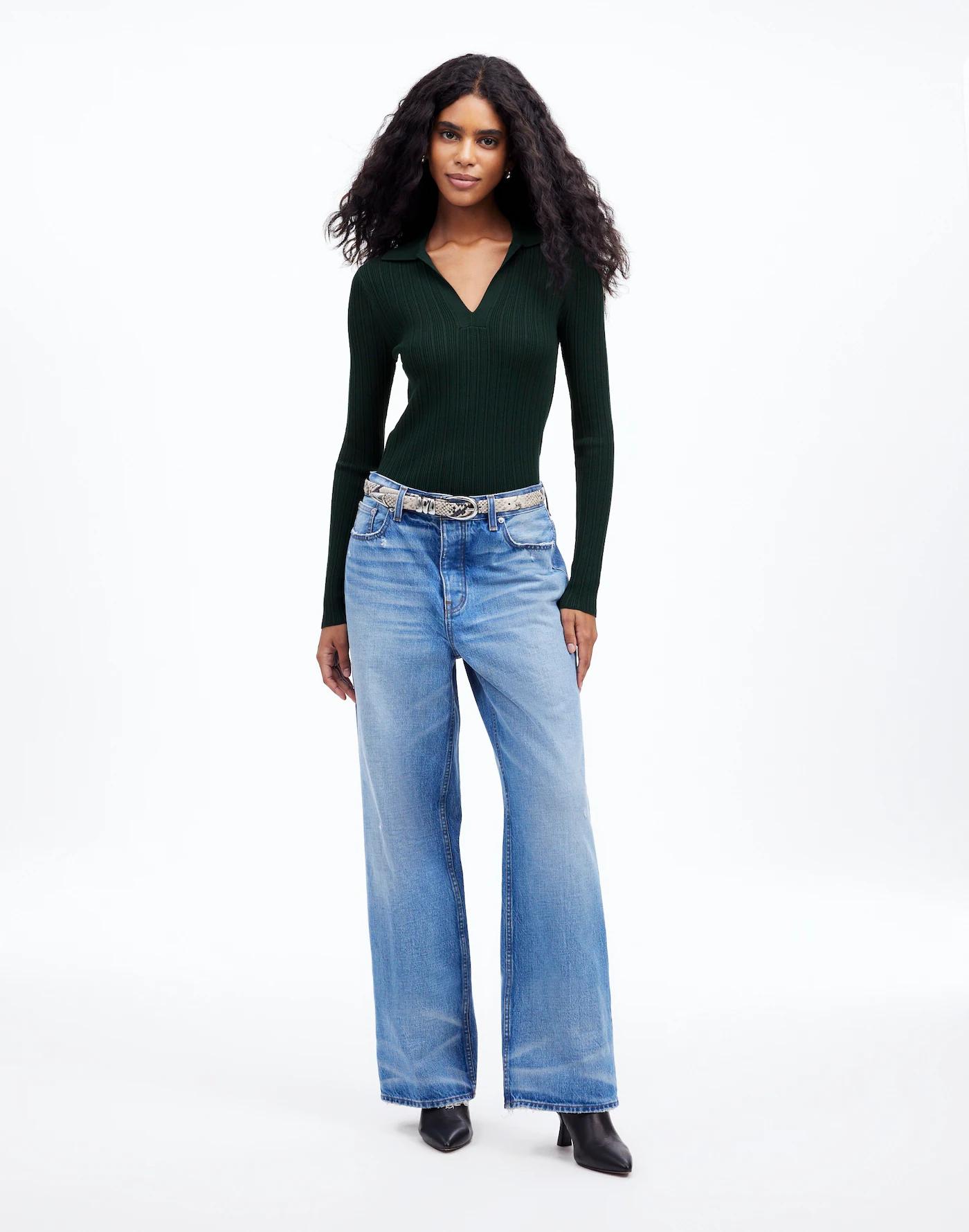 The Signature Knit Johnny-Collar Sweater Product Image