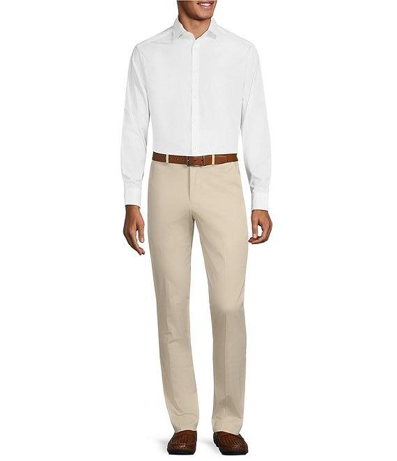 Murano Wardrobe Essentials Evan Extra Slim Fit Flat Front Tapered Leg Chino Dress Pants Product Image