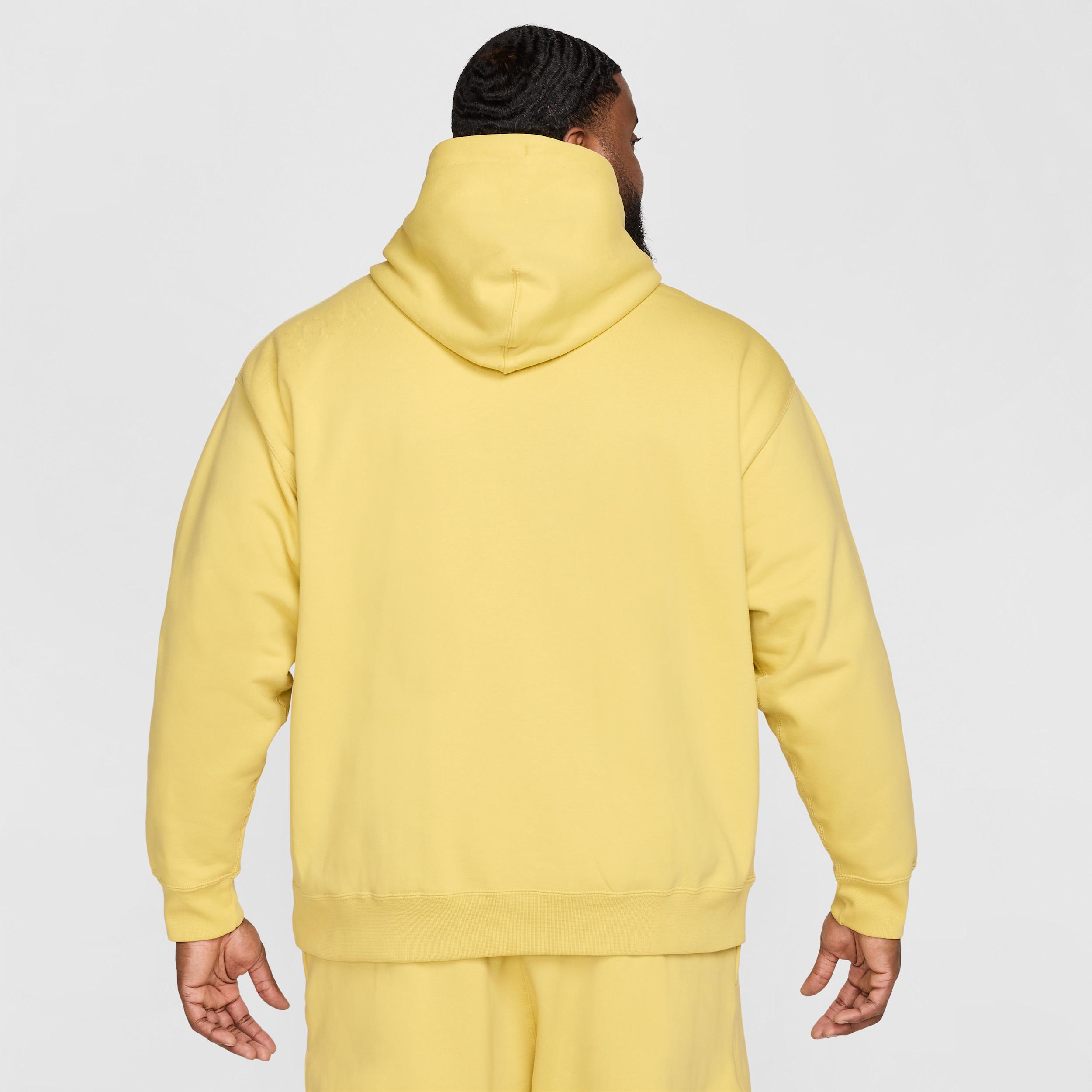 Nike Mens Solo Swoosh Fleece Pullover Hoodie | DX1355-700 Product Image