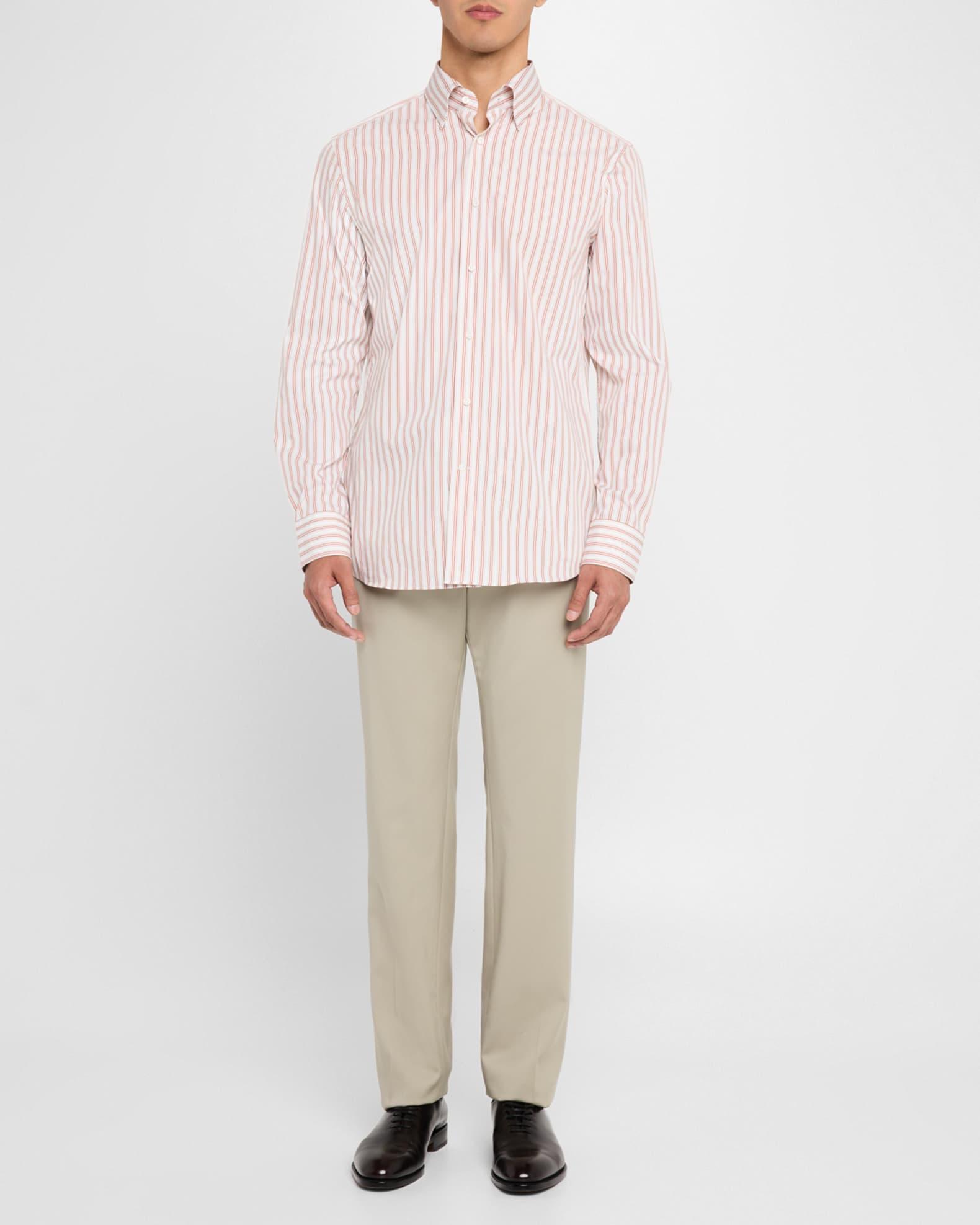 Men's Hays Cotton Stripe Dress Shirt Product Image