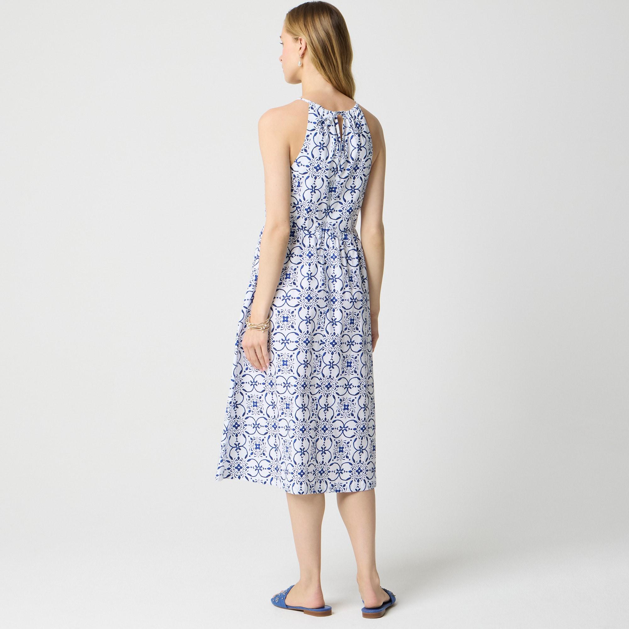 Strappy poplin halter dress Product Image