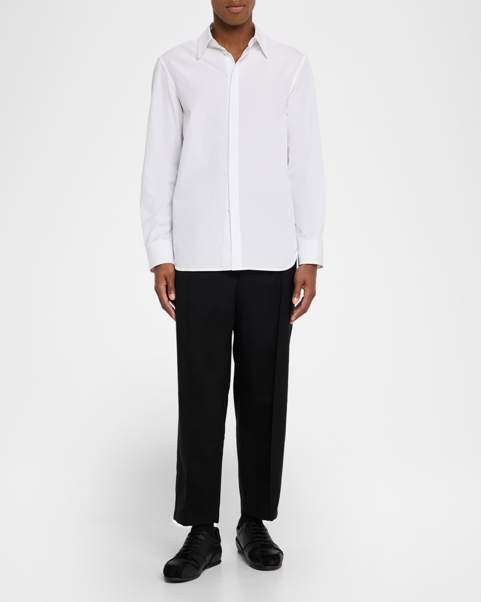 Men's Leather and Suede Tennis Shoes Product Image