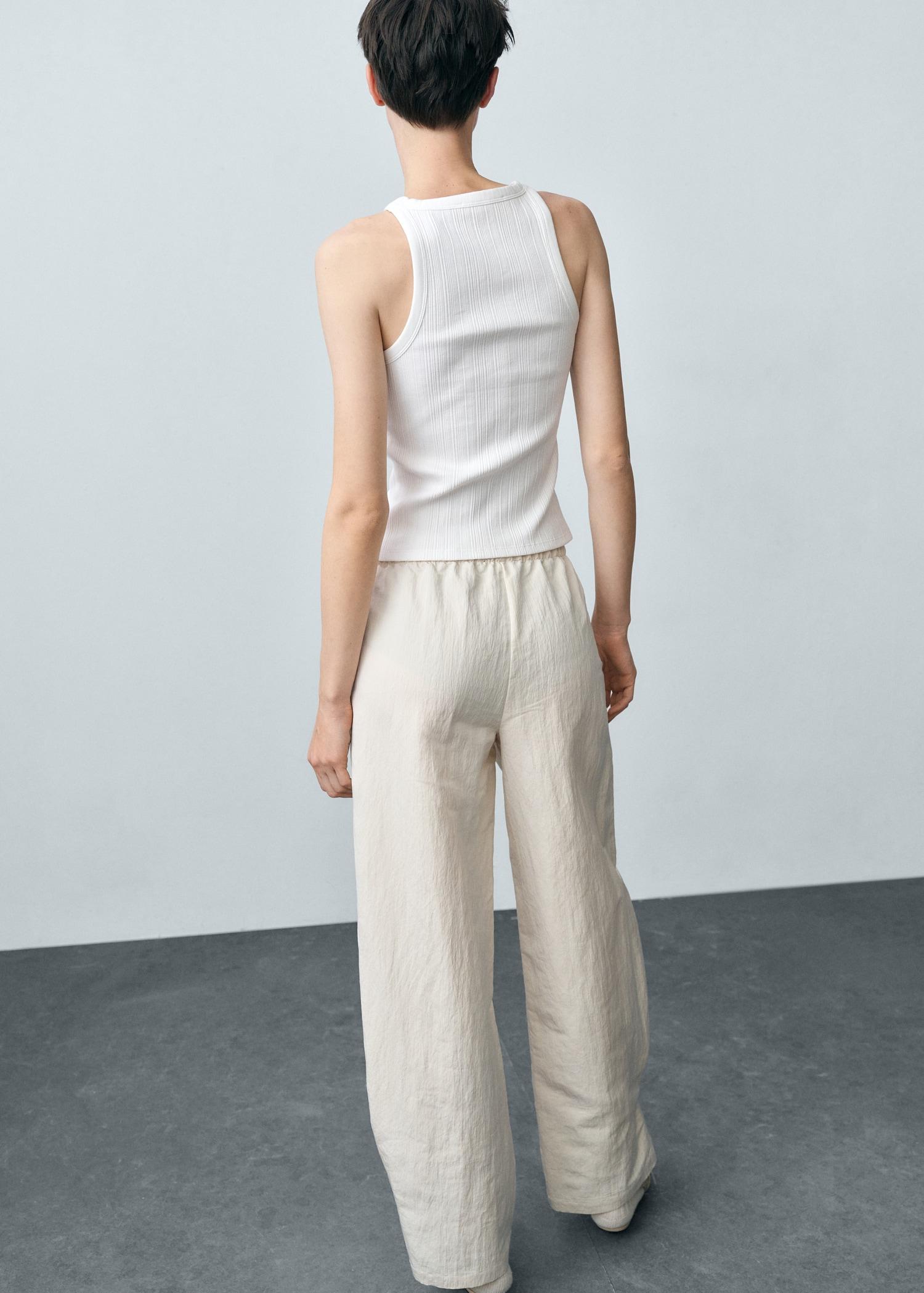 Cotton halter-neck top - Women | MANGO USA Product Image