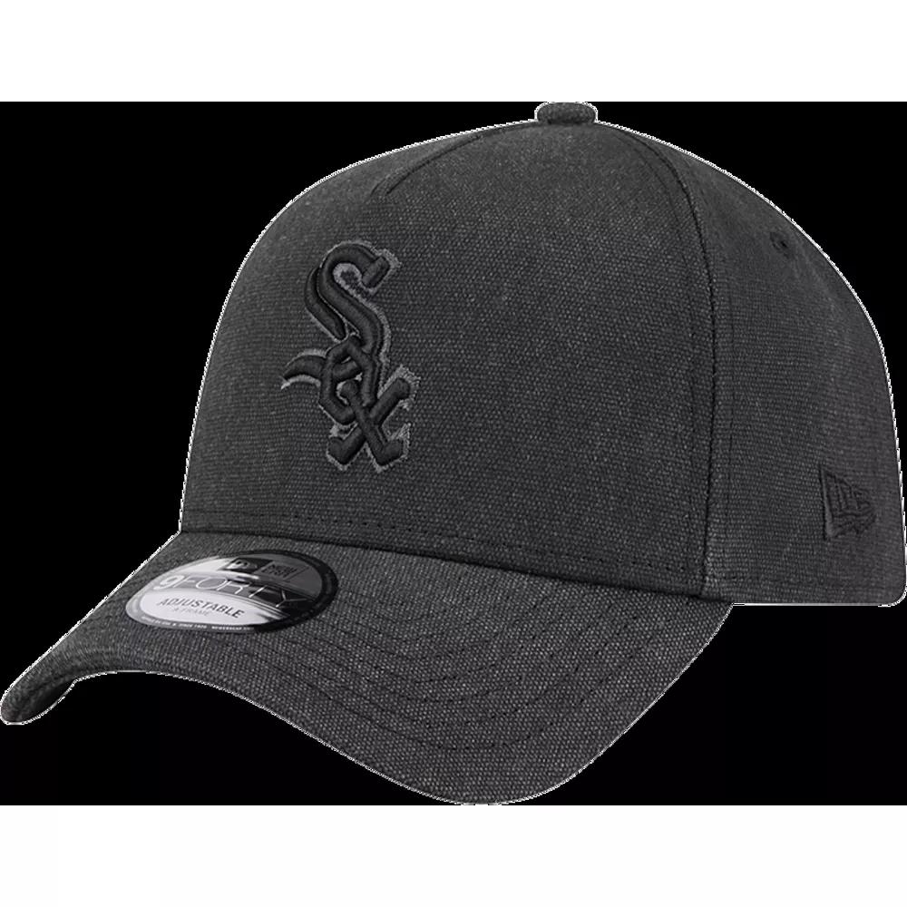 Men's New Era Charcoal Chicago White Sox Logo Essentials 9FORTY A-Frame Adjustable Hat Product Image