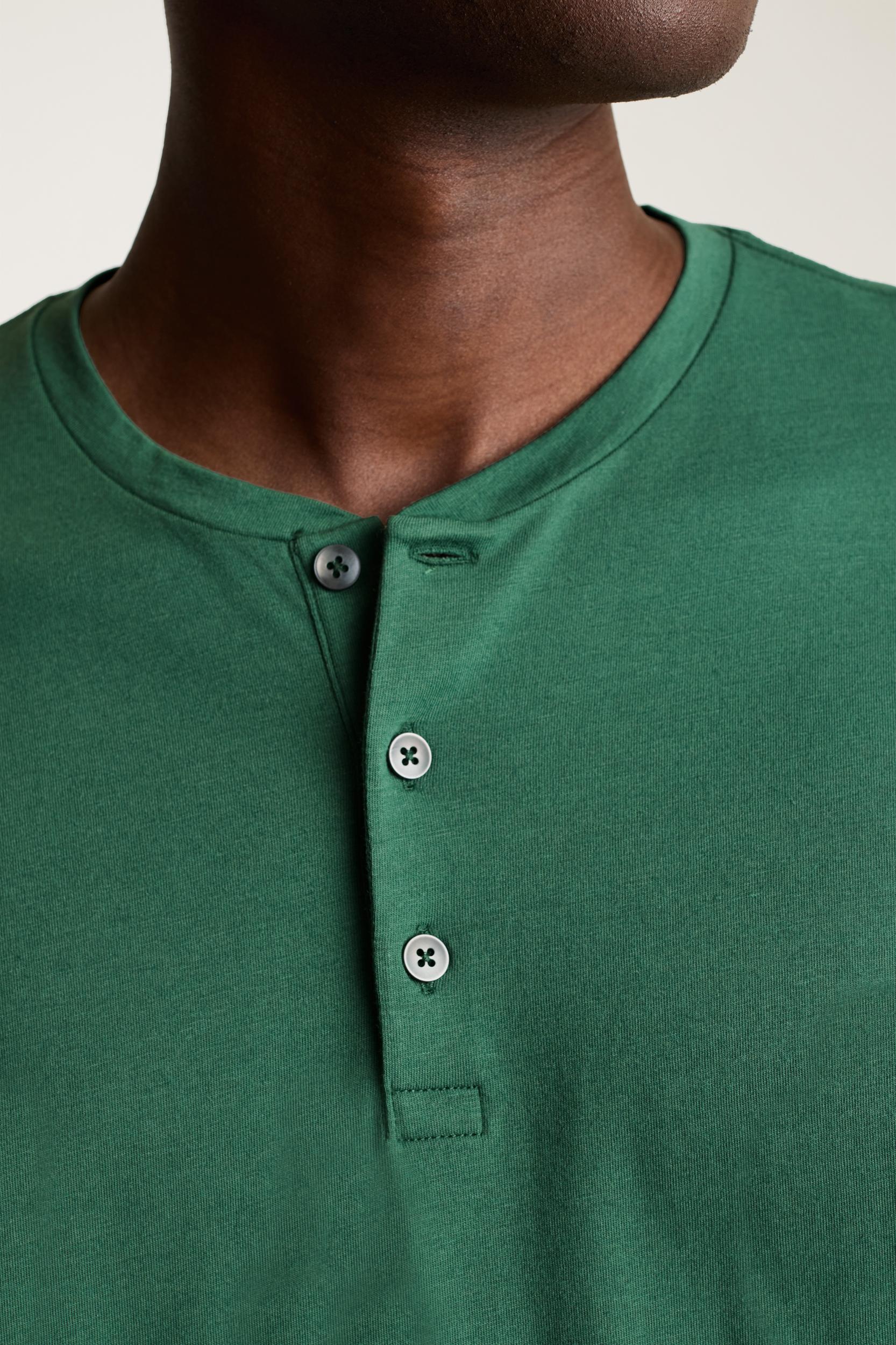 Pima Performance Short Sleeve Henley Product Image