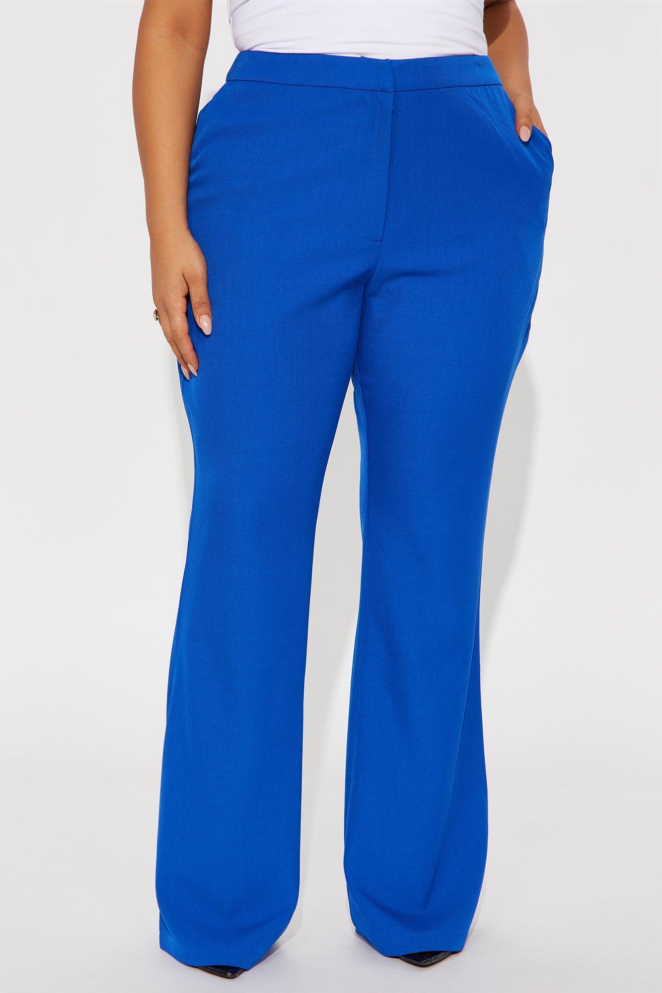 Breaking Even Flare Trouser - Royal Female Product Image