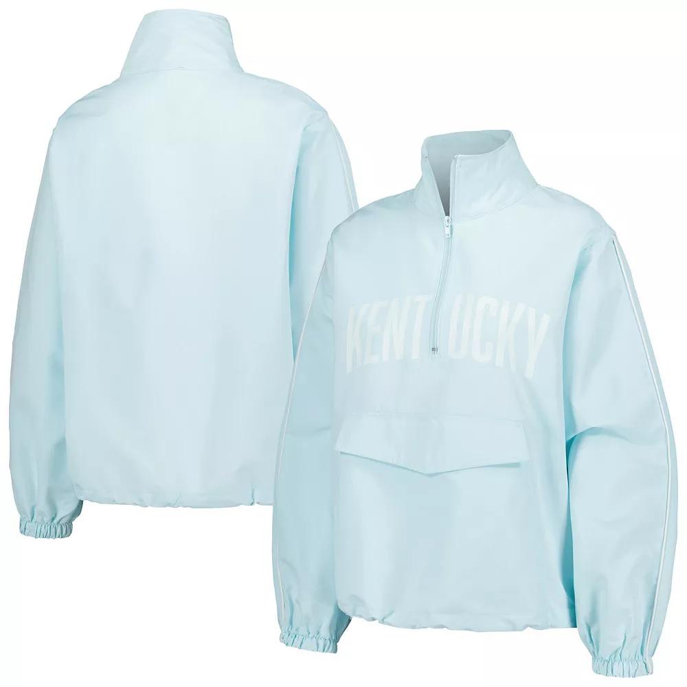 Women's Lusso Light Blue Kentucky Wildcats Parker Quarter-Zip Rain Tech Jacket,  Product Image