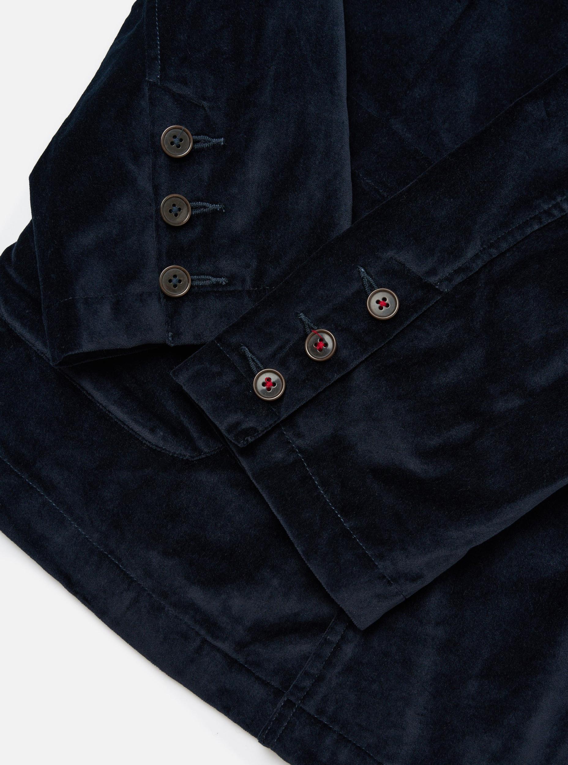 Navy Velveteen Manor Jacket Product Image