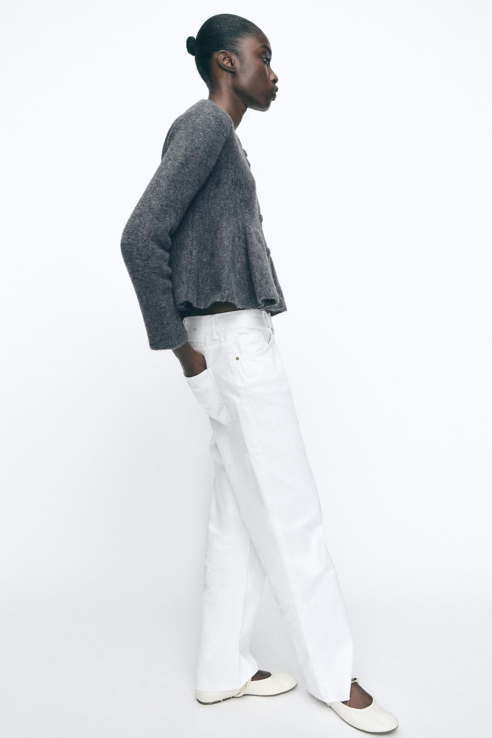 PEPLUM KNIT CARDIGAN Product Image