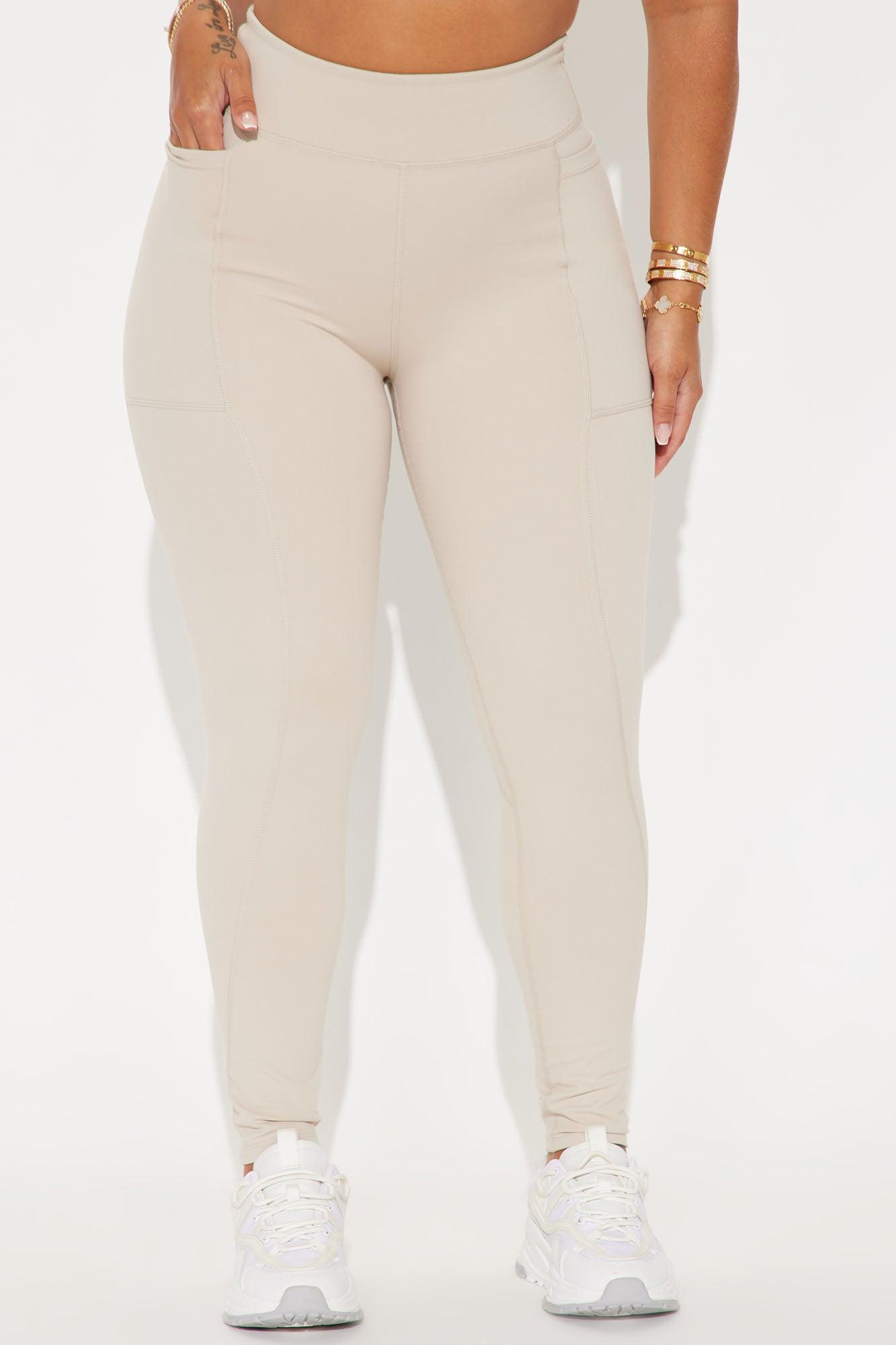 Hill Hiker Super Soft Active Legging - Taupe Product Image