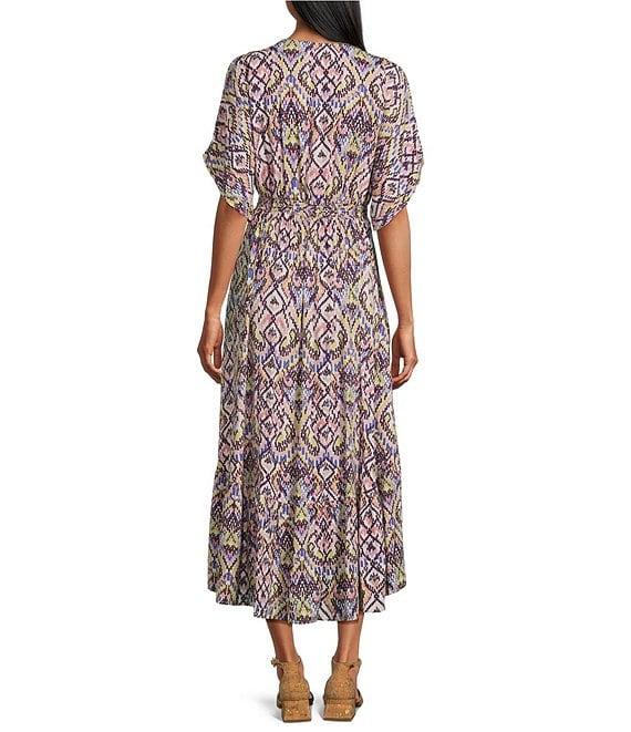 Nurture V-Neck Short Sleeve Midi Dress Product Image